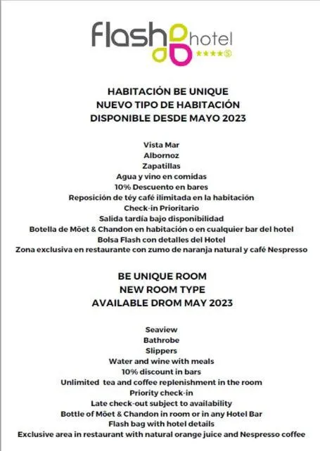 Text overlay in Flash Hotel Benidorm - Recommended Adults Only 4 Sup