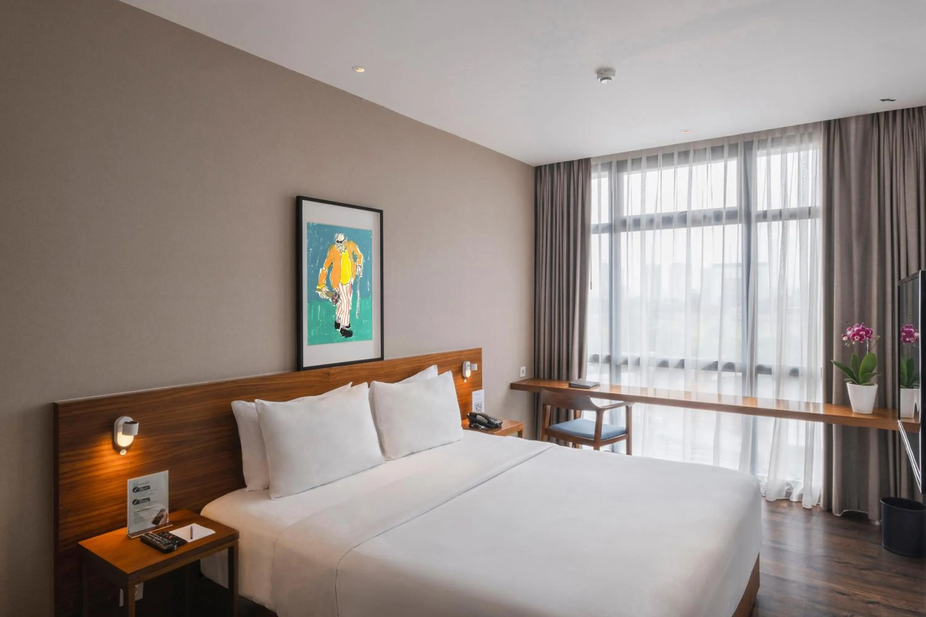 Bedroom, Bed in Veranda Serviced Residence Puri