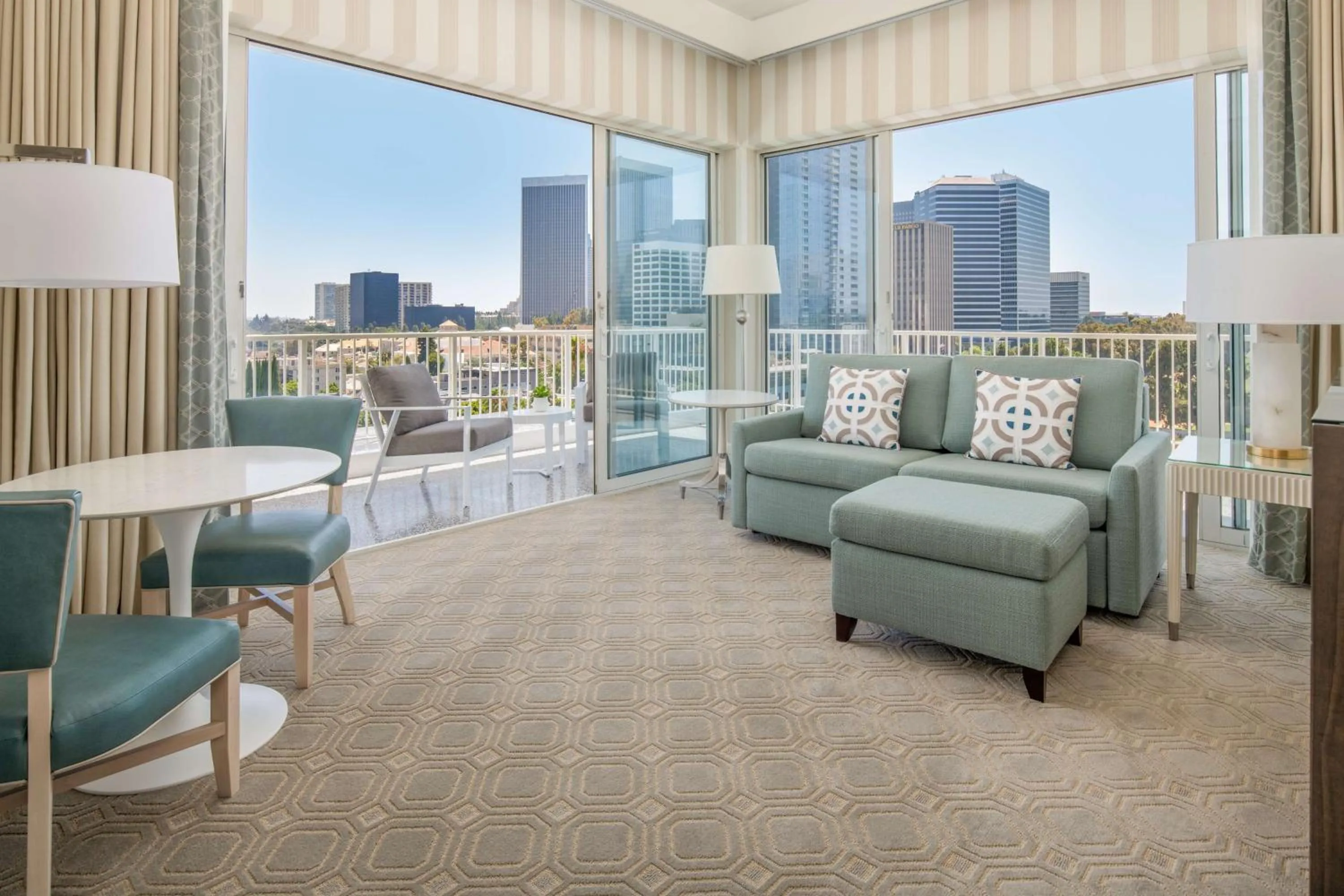 Living room in The Beverly Hilton