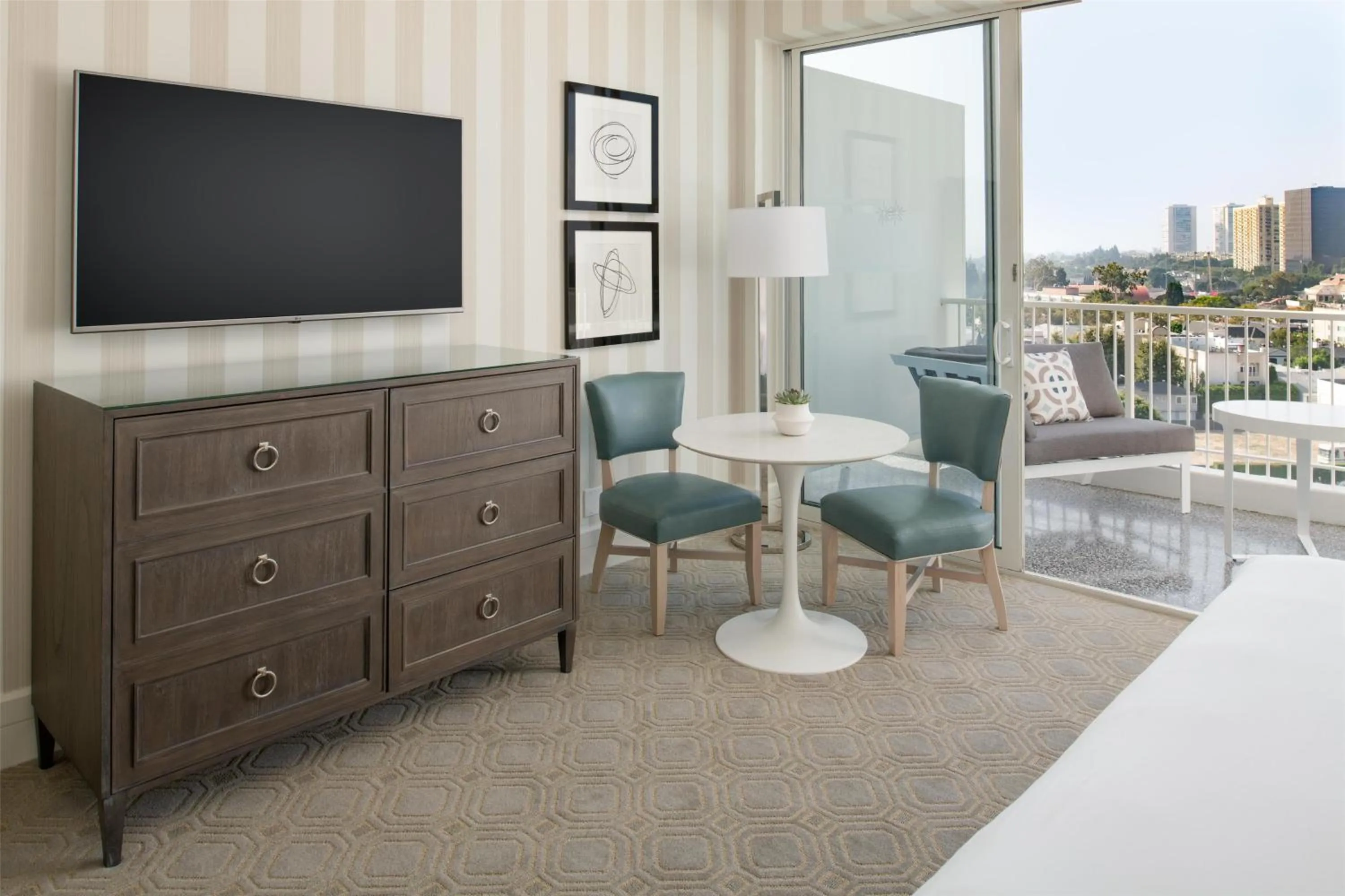 Living room in The Beverly Hilton