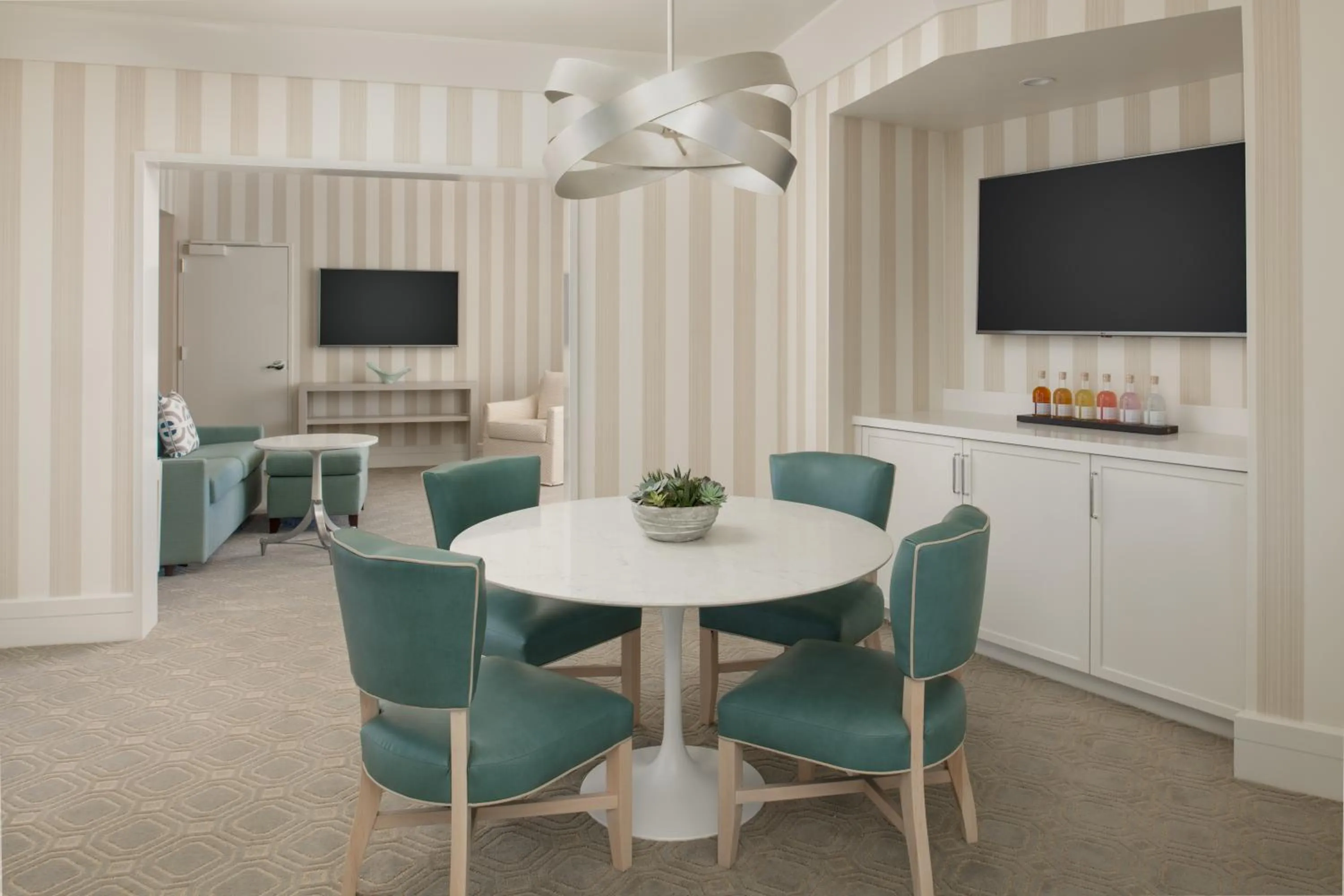 Living room in The Beverly Hilton