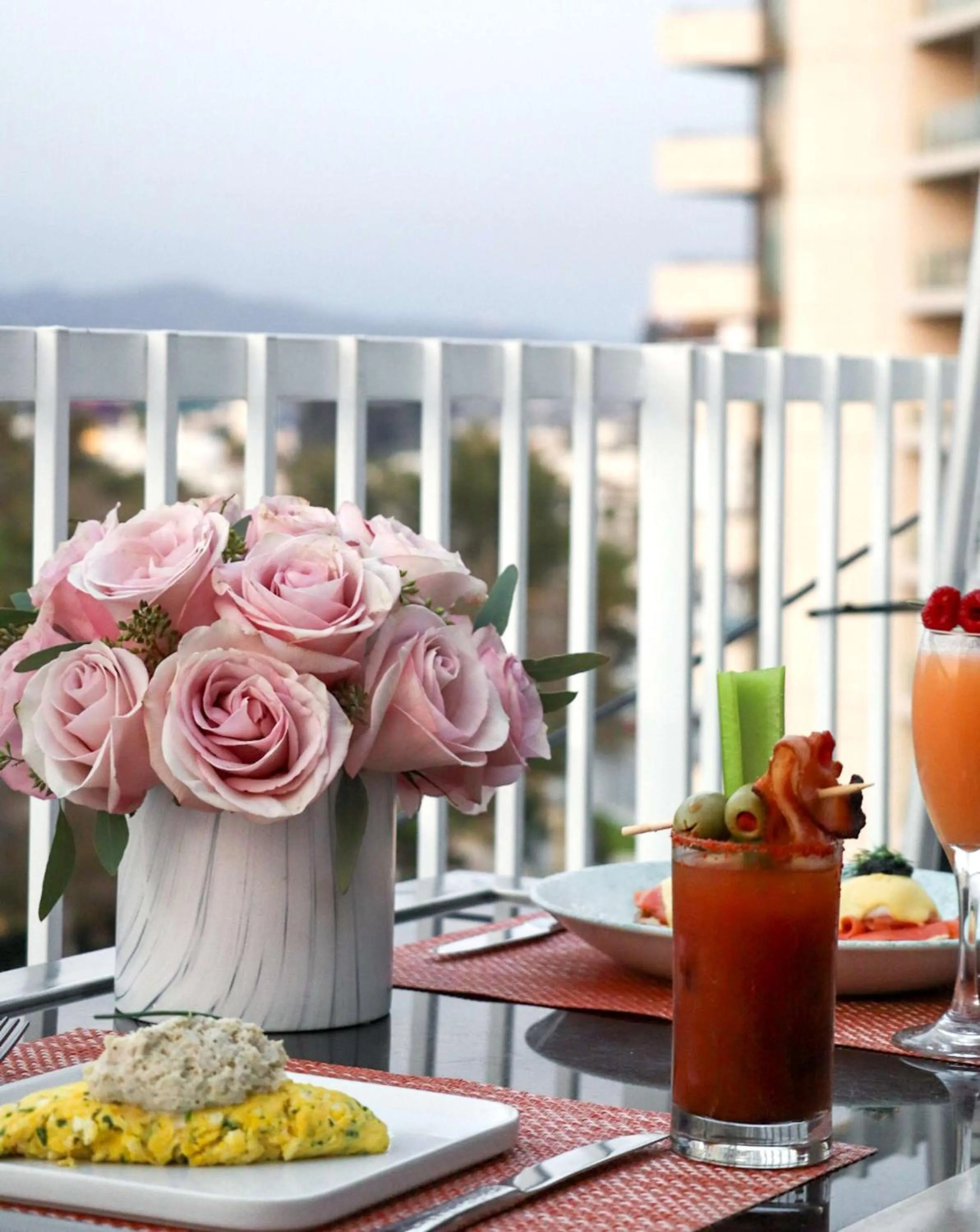 Dining area in The Beverly Hilton