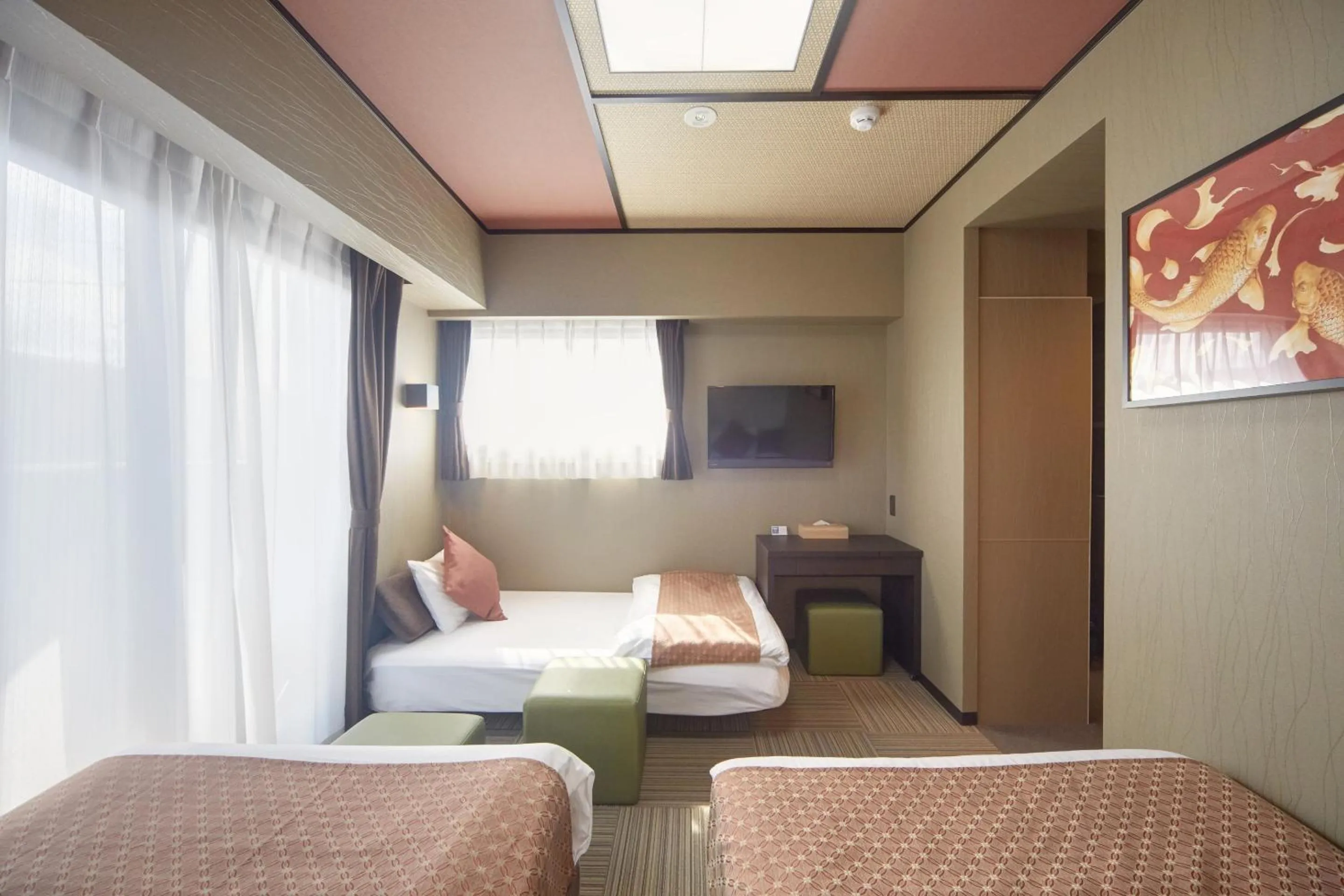 Bedroom, Bed in Hotel Amaterrace Nippombashi-higashi