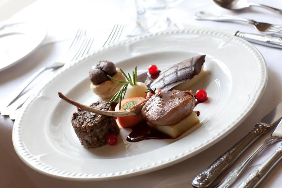 Food close-up in Overwater Hall