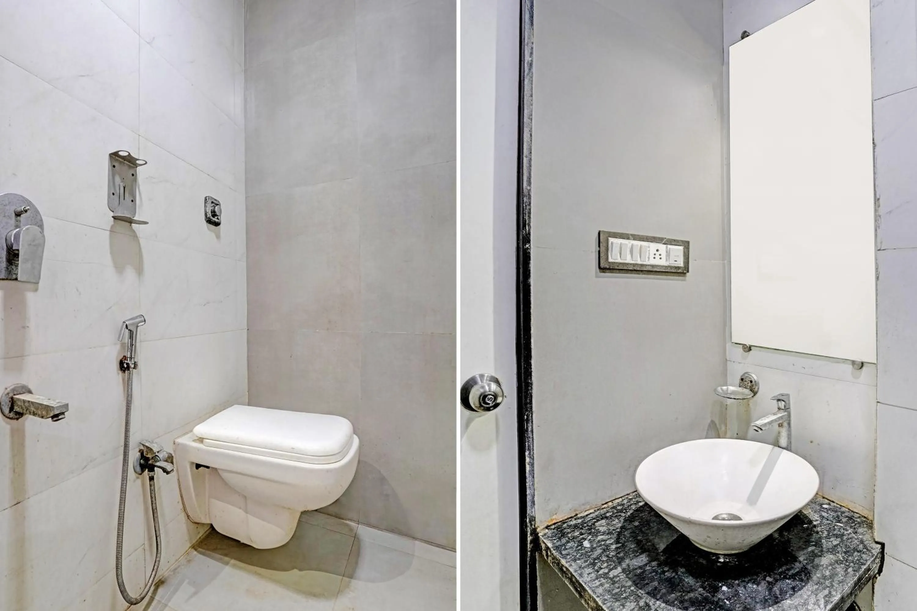 Bathroom in Hotel O Blue Inn Residence Near R City Mall