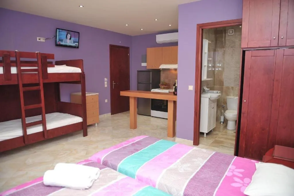 Bed in Kerkyra Studios & Apartments