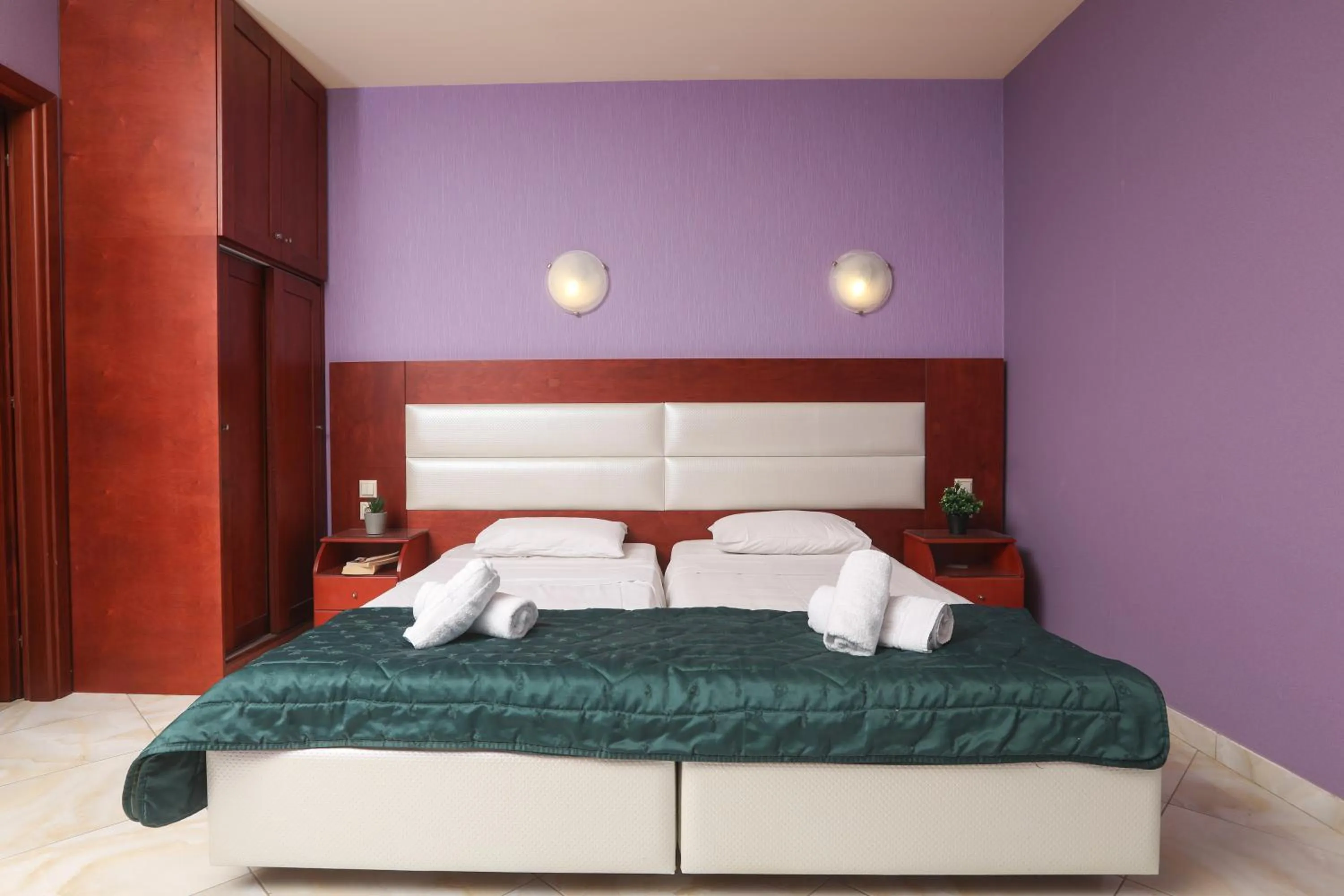 Bed in Kerkyra Studios & Apartments