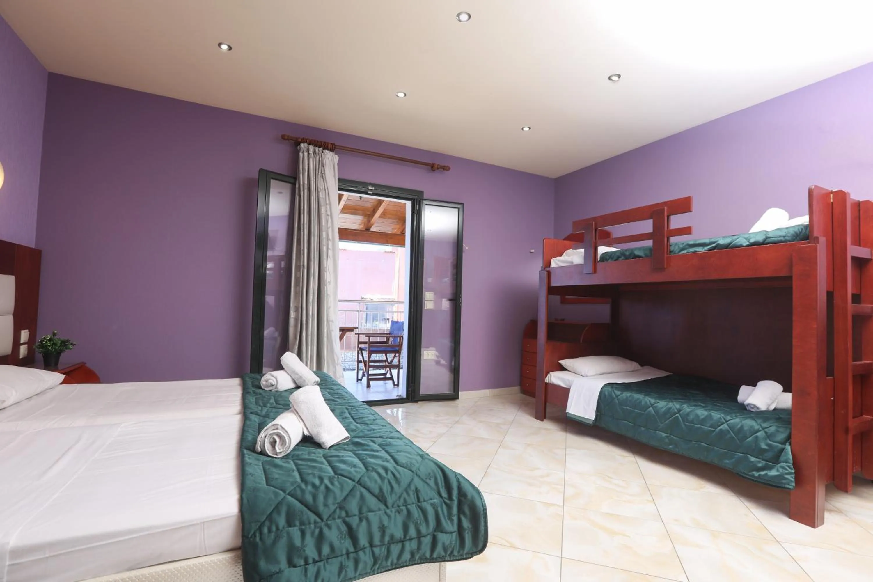 Bed in Kerkyra Studios & Apartments