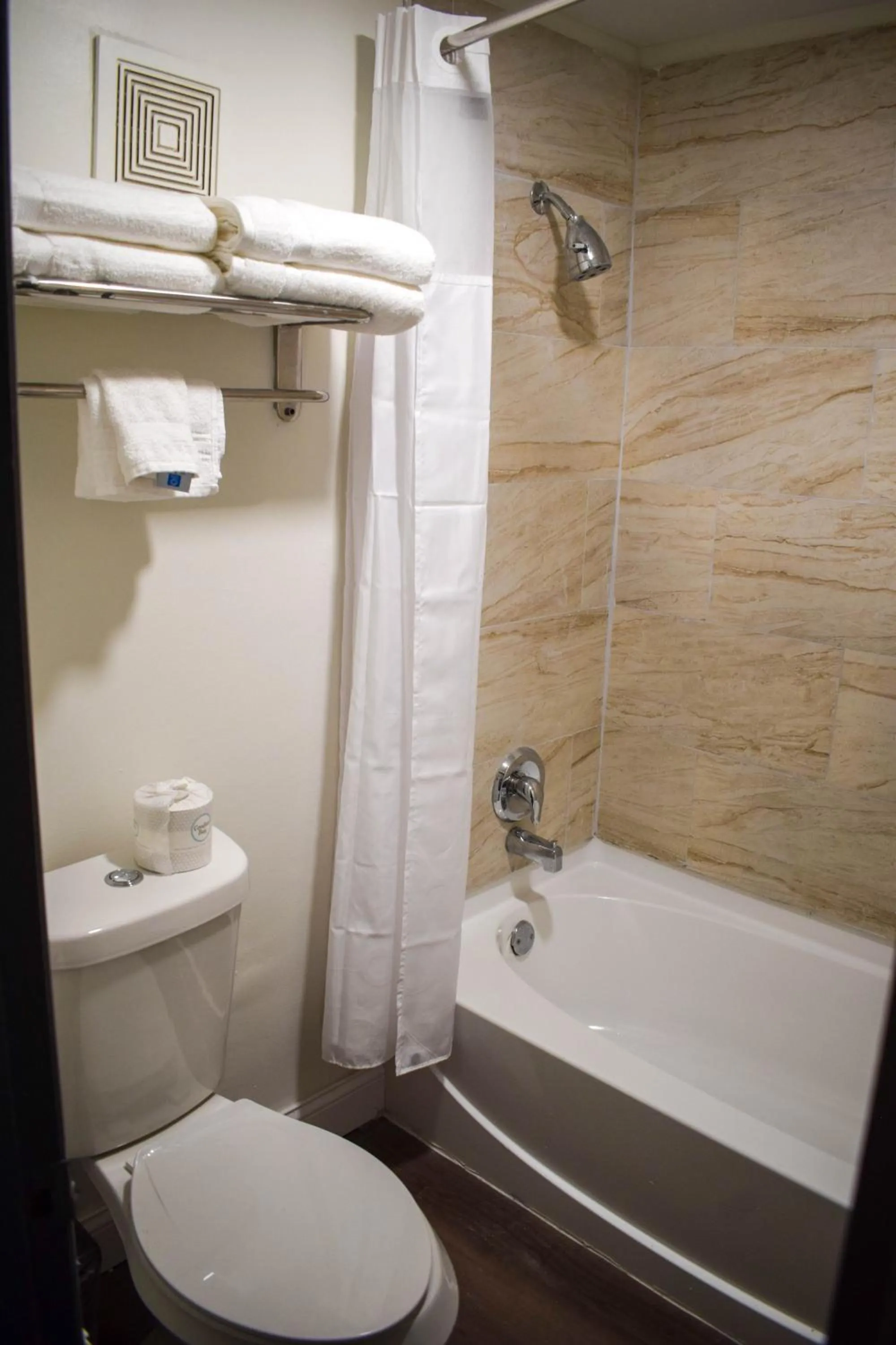 Bathroom in Ramada by Wyndham Cleveland Airport West