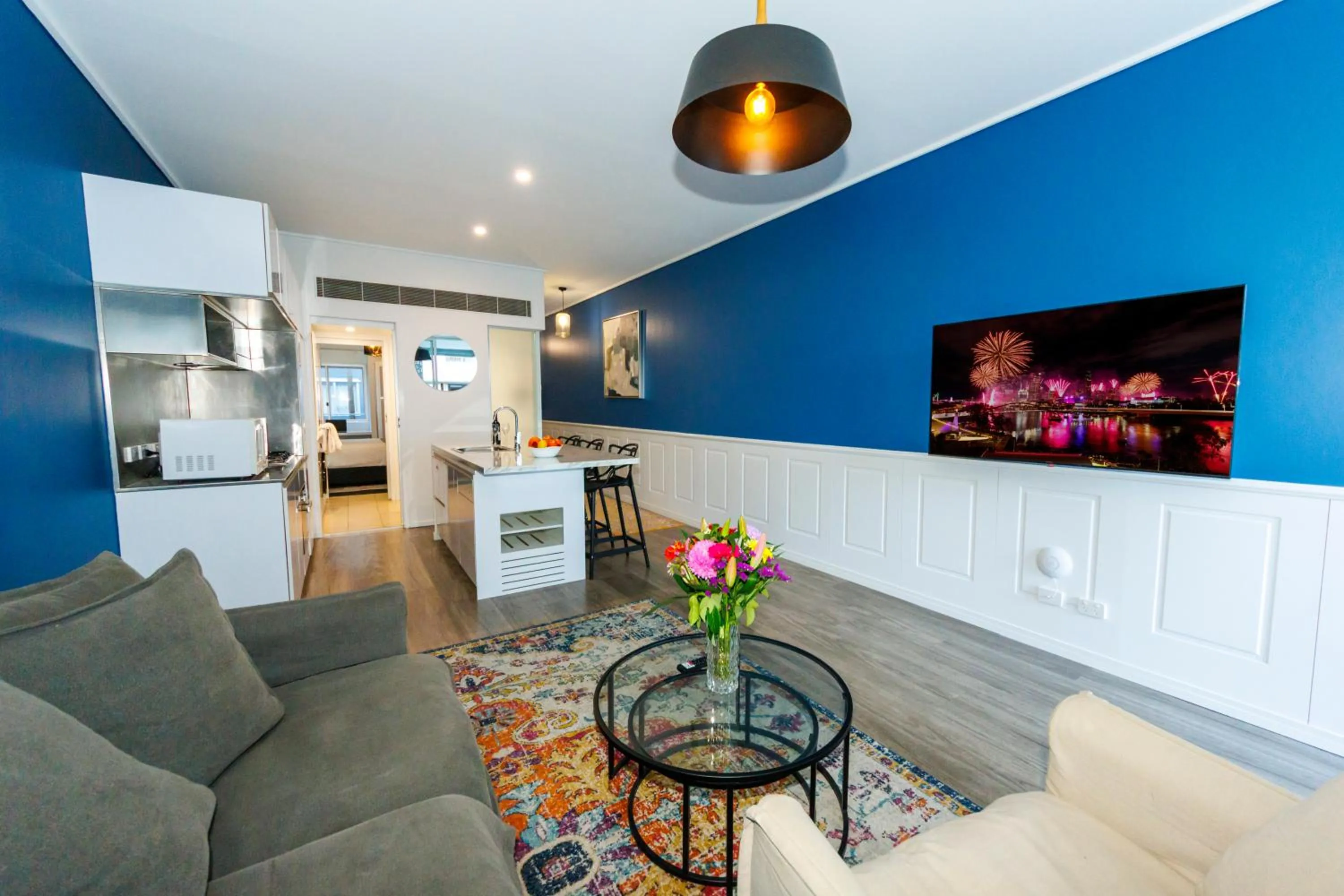 Living room in The Miro Apartments