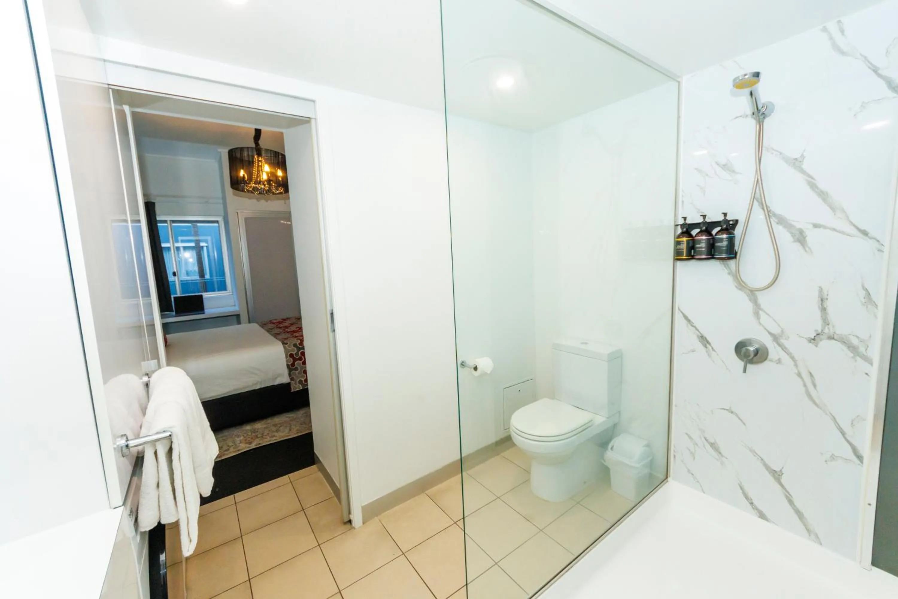 Shower in The Miro Apartments