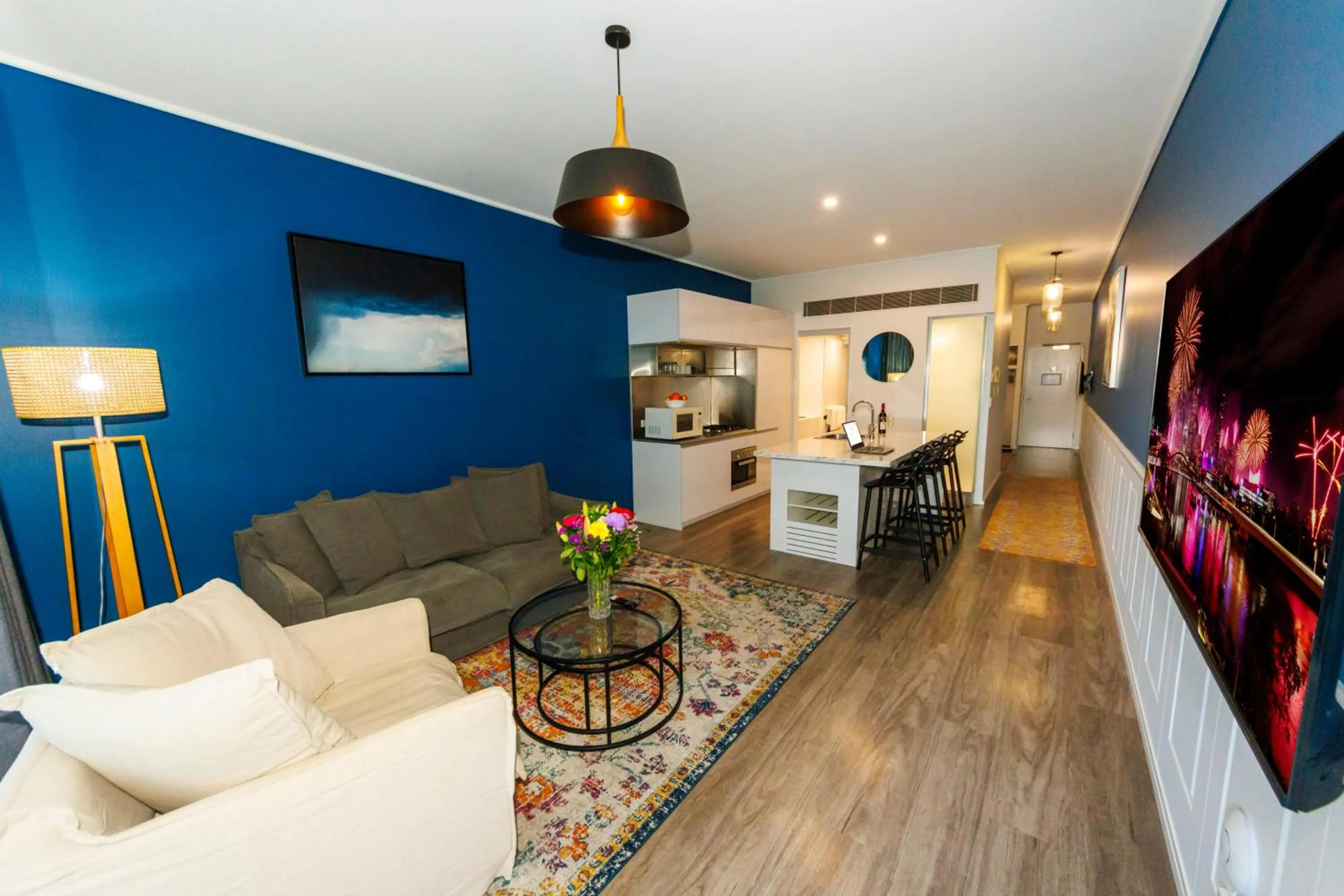 Living room in The Miro Apartments