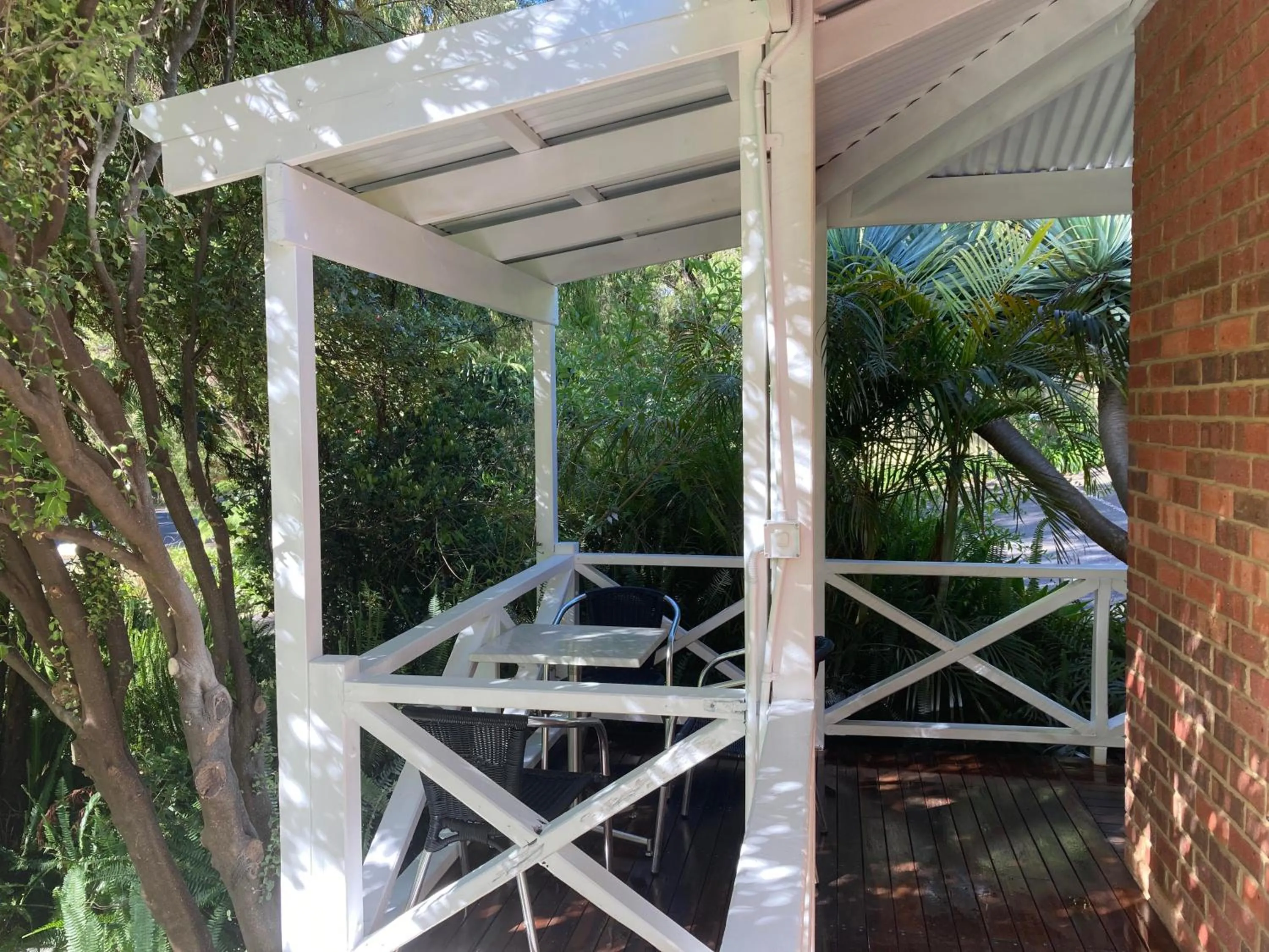 Patio in Edge Of The Forest Motel