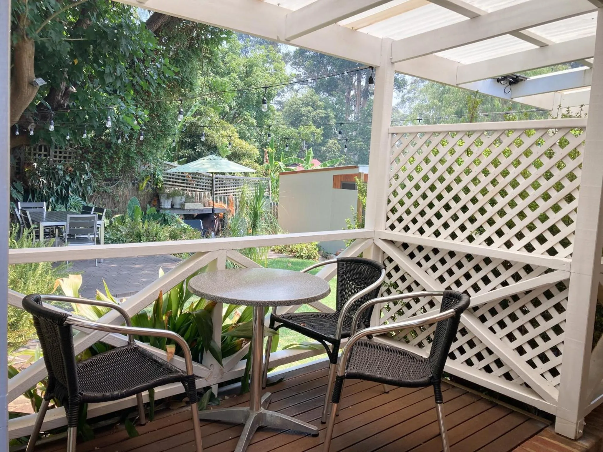 Patio in Edge Of The Forest Motel