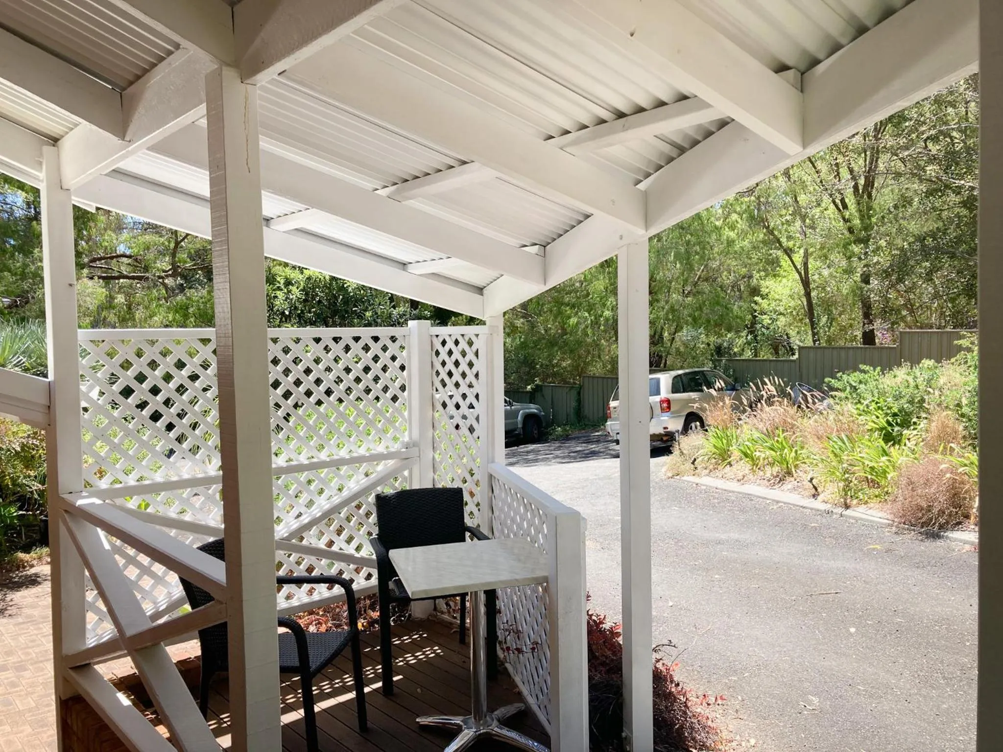 Patio in Edge Of The Forest Motel
