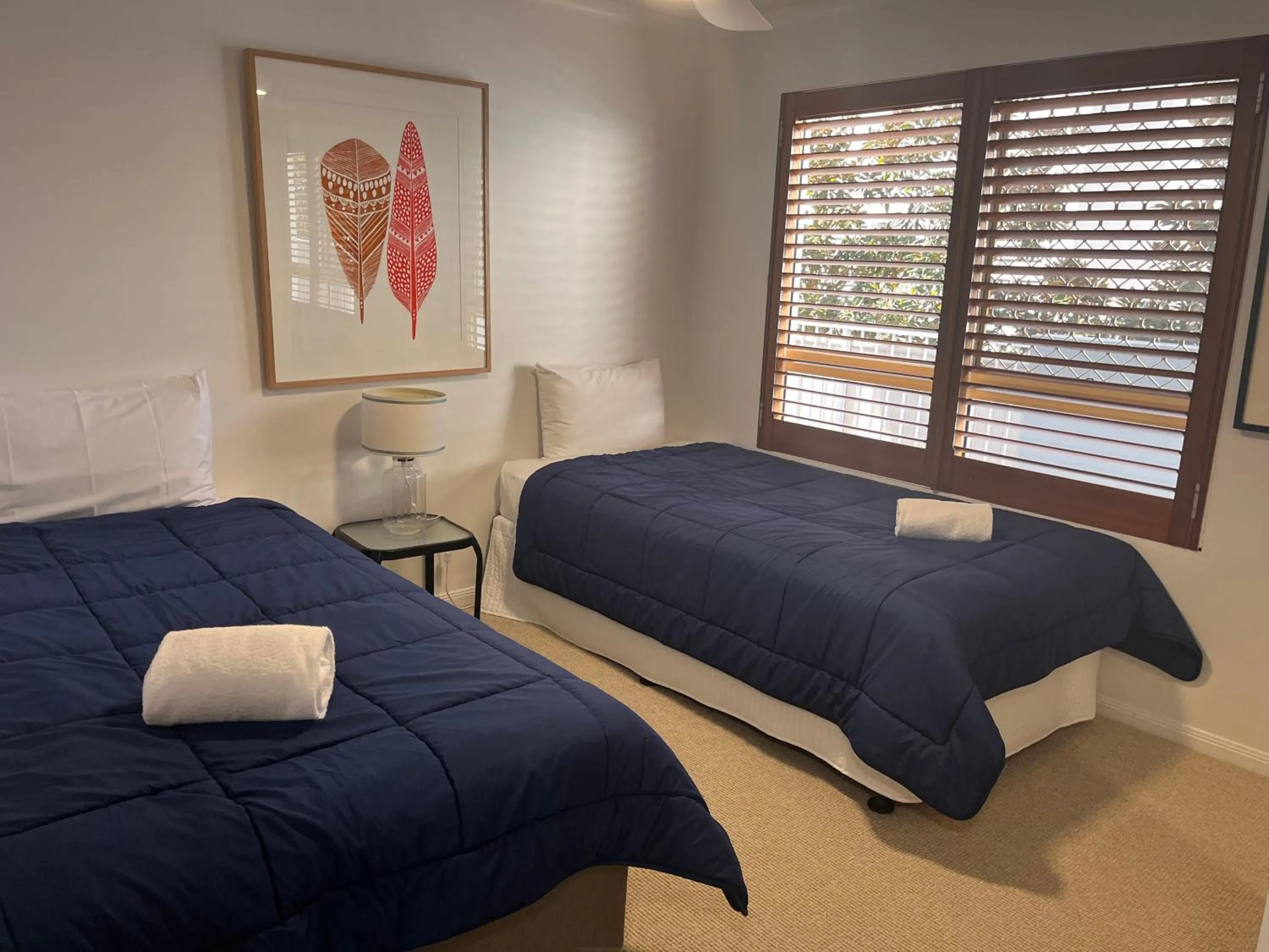 Bed in On The River Apartments