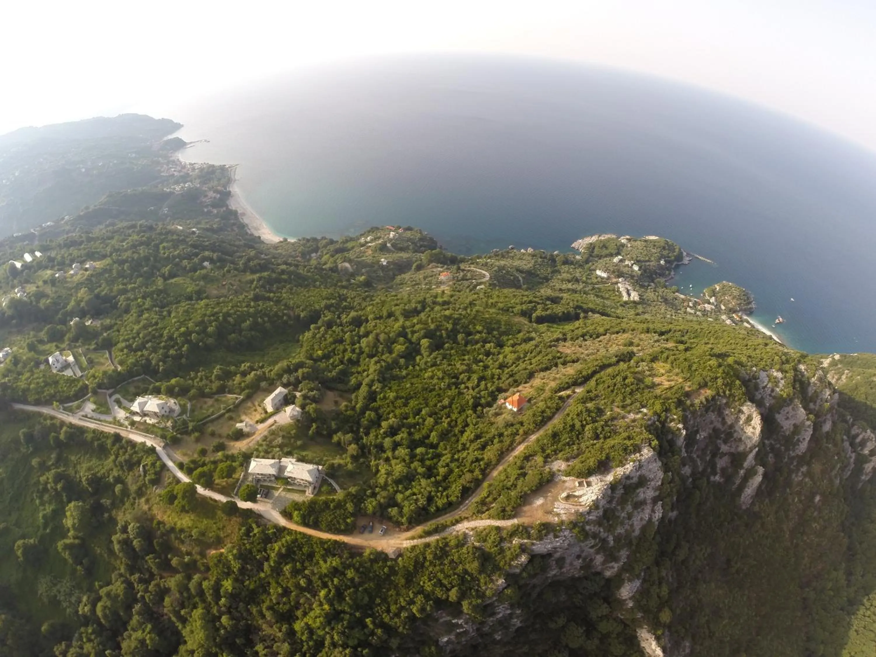 Bird's eye view in Prasino - Galazio