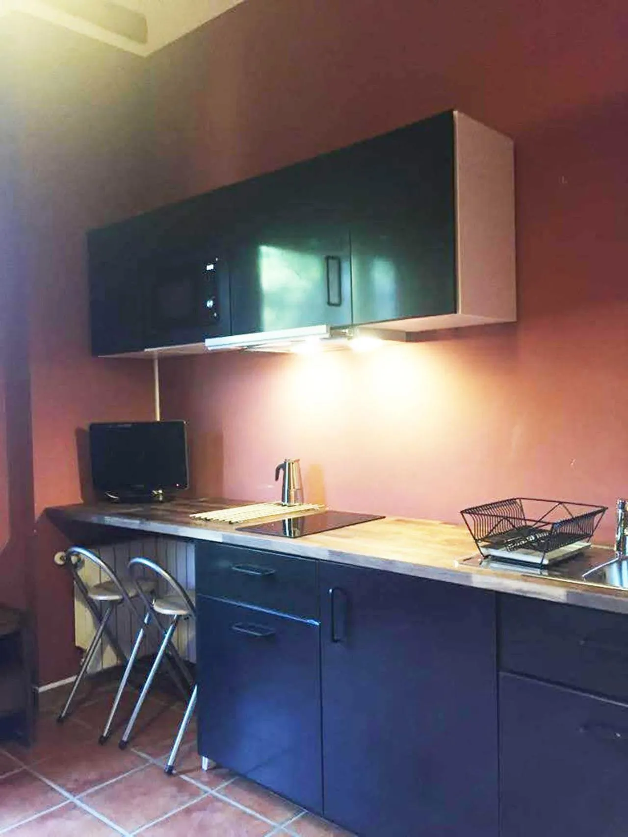 Kitchen or kitchenette in Hotel Rural El Jardin de la Hilaria