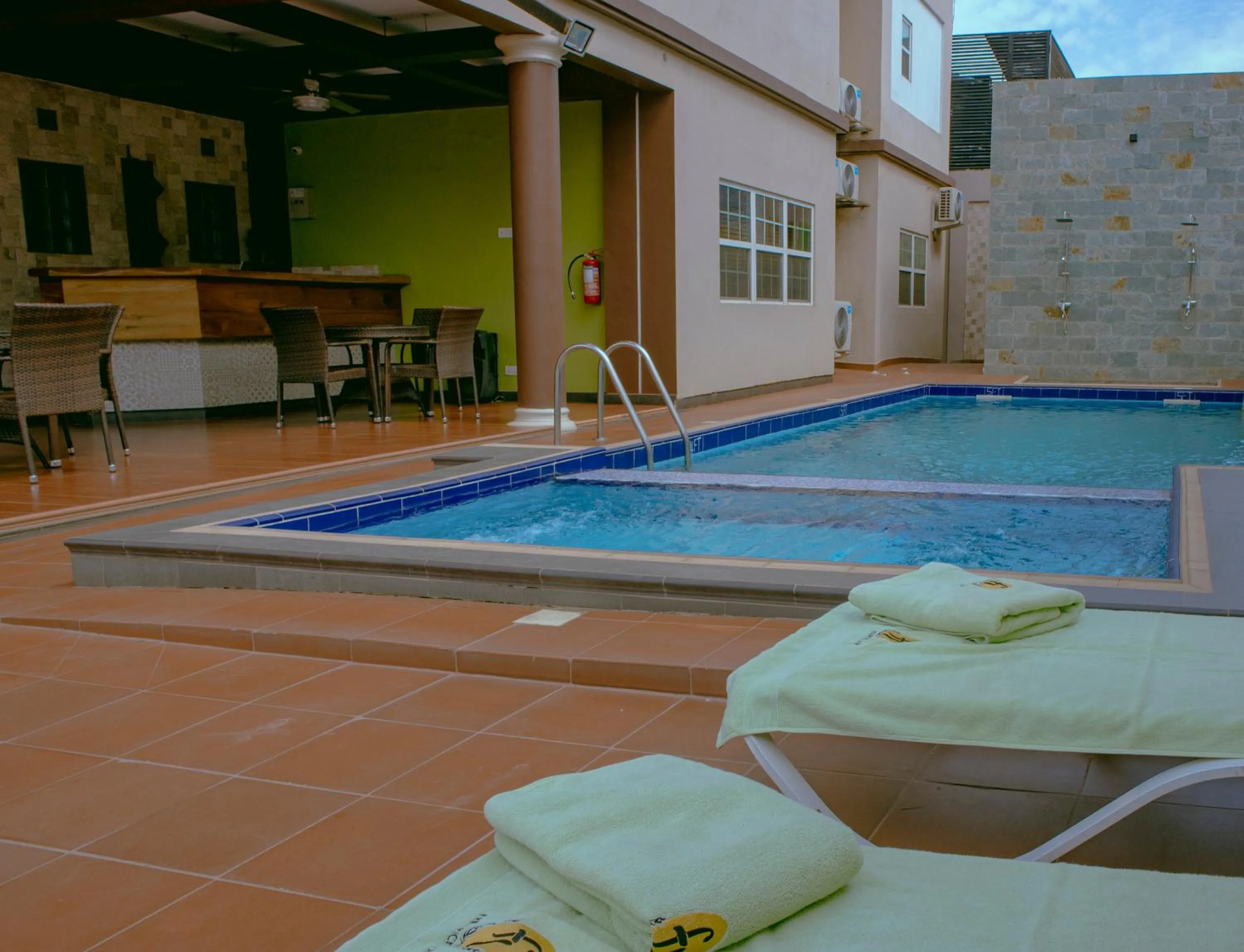 Swimming pool in Frederick's Lodge