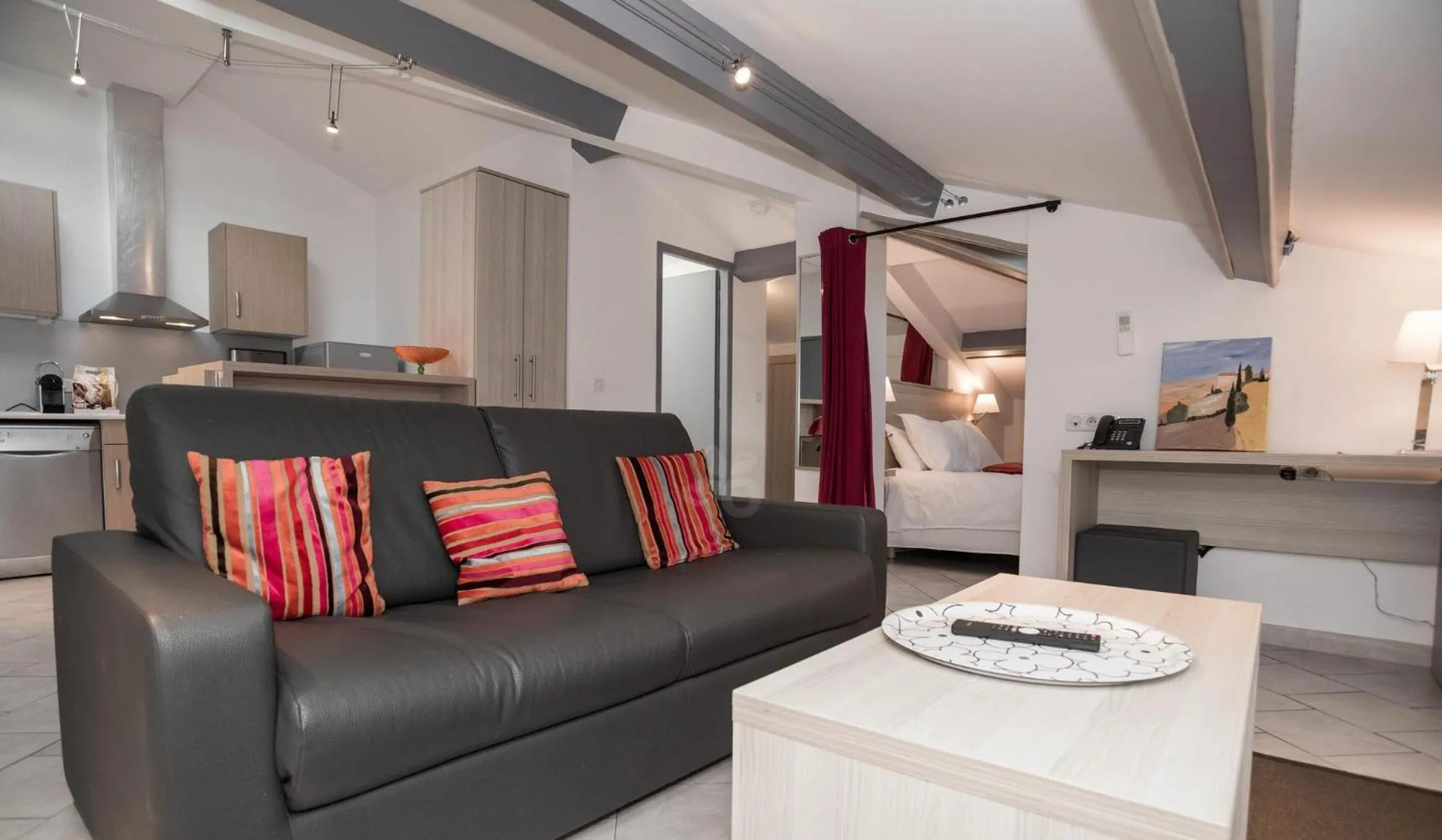 Seating area in Privilège Hôtel & Apparts Eurociel Centre Comédie