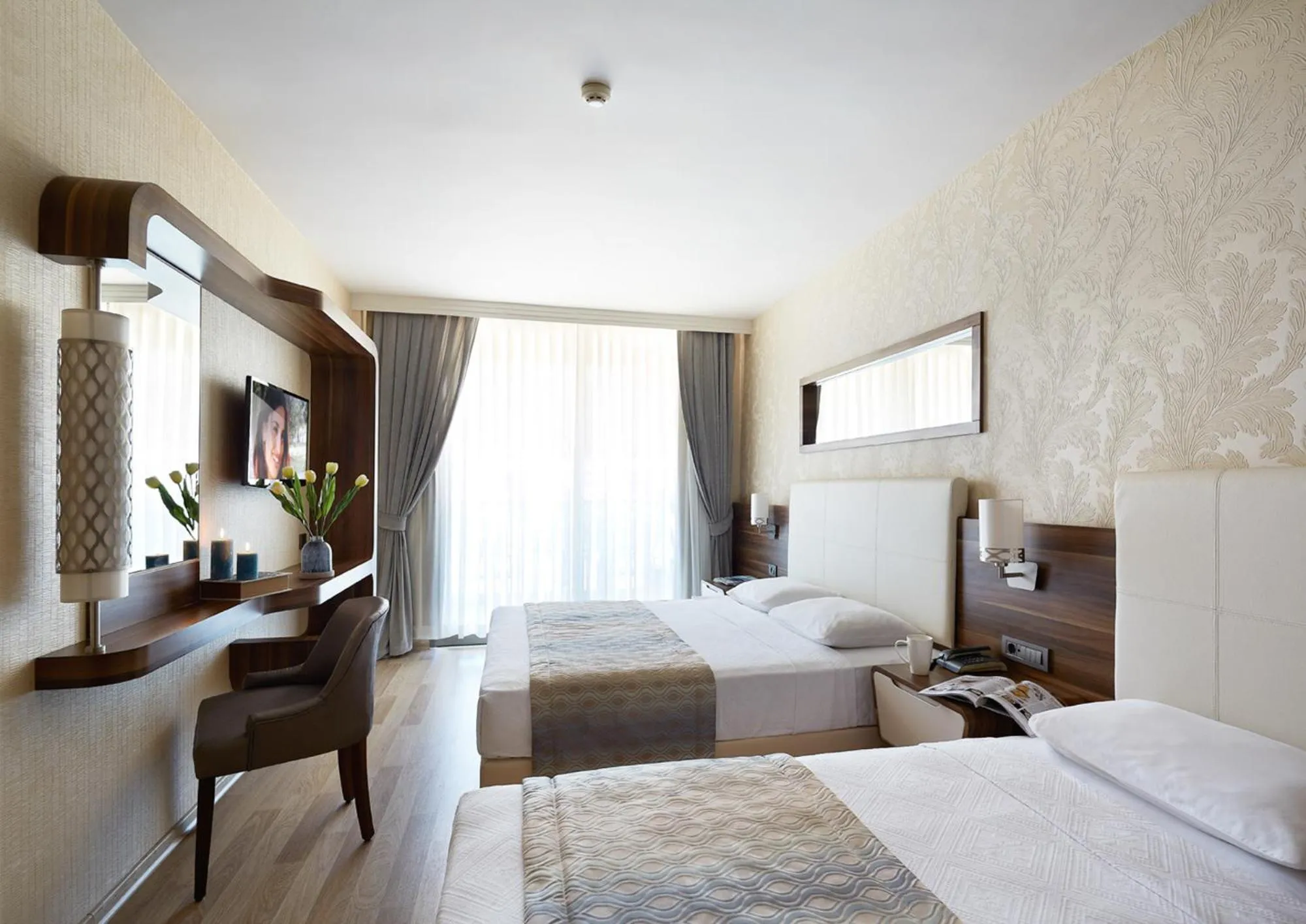 Bed in Emre Beach & Emre Hotel