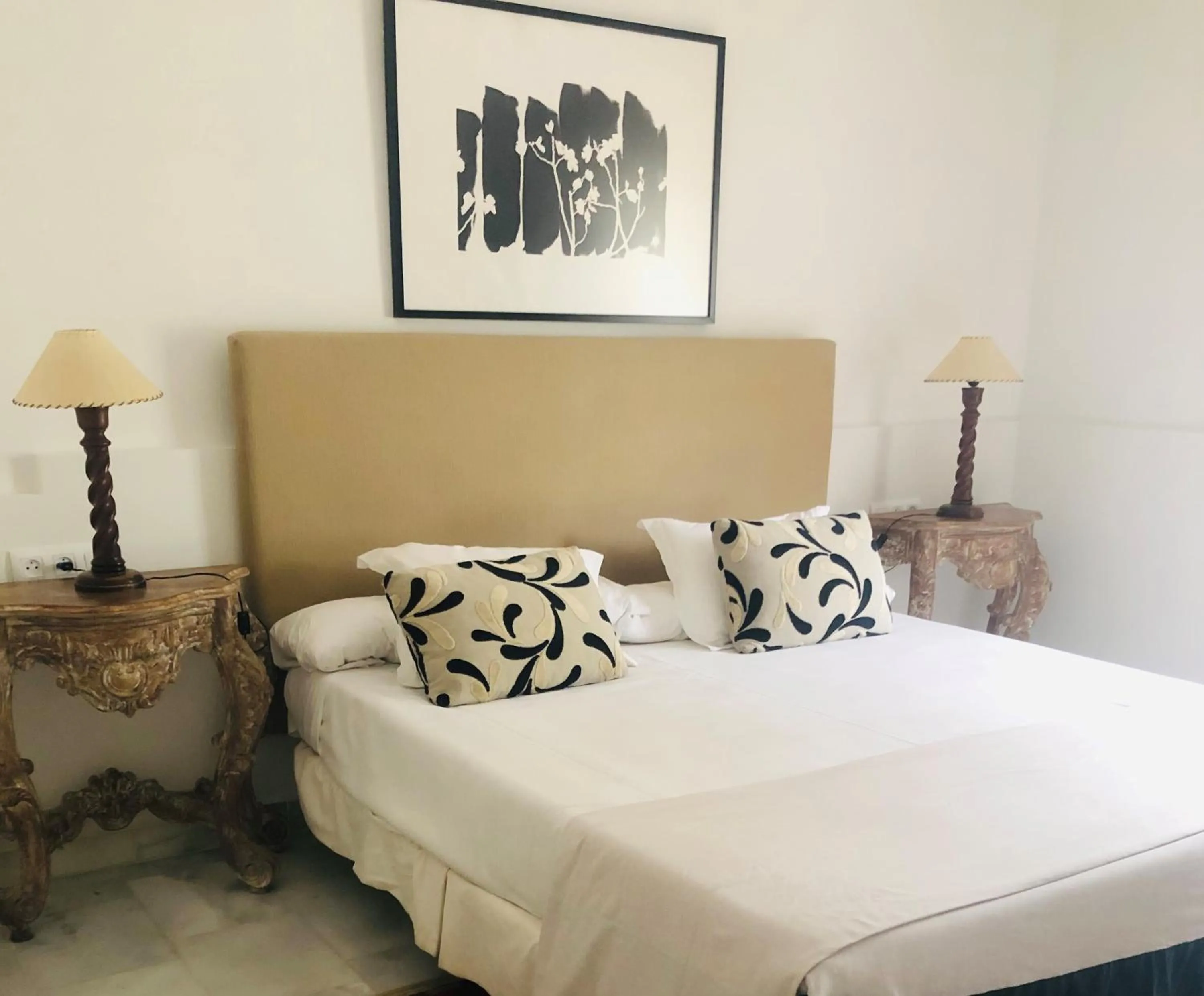 Bed in Hotel Hacienda Montenmedio