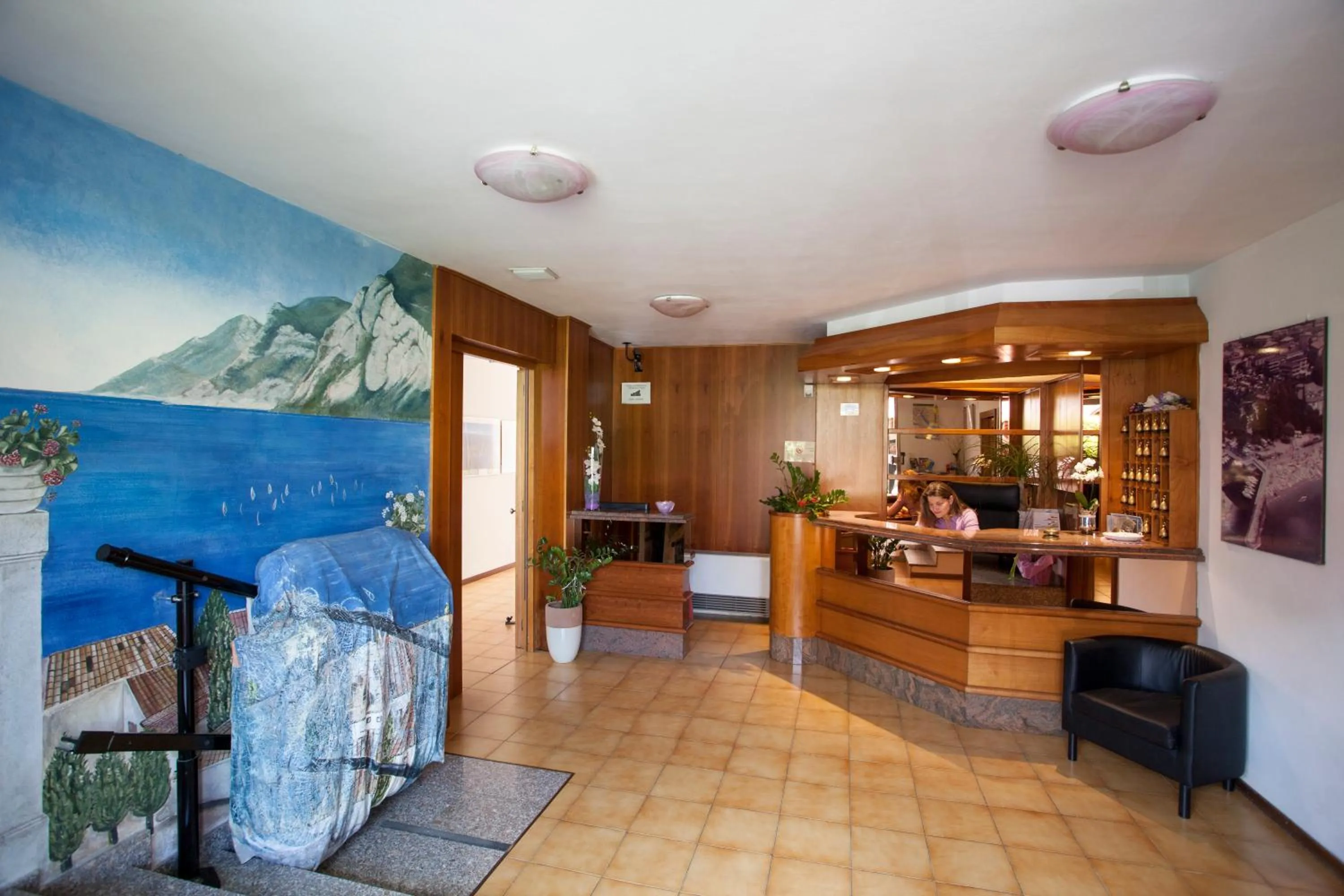 Lobby or reception in Hotel Garnì Villa Magnolia