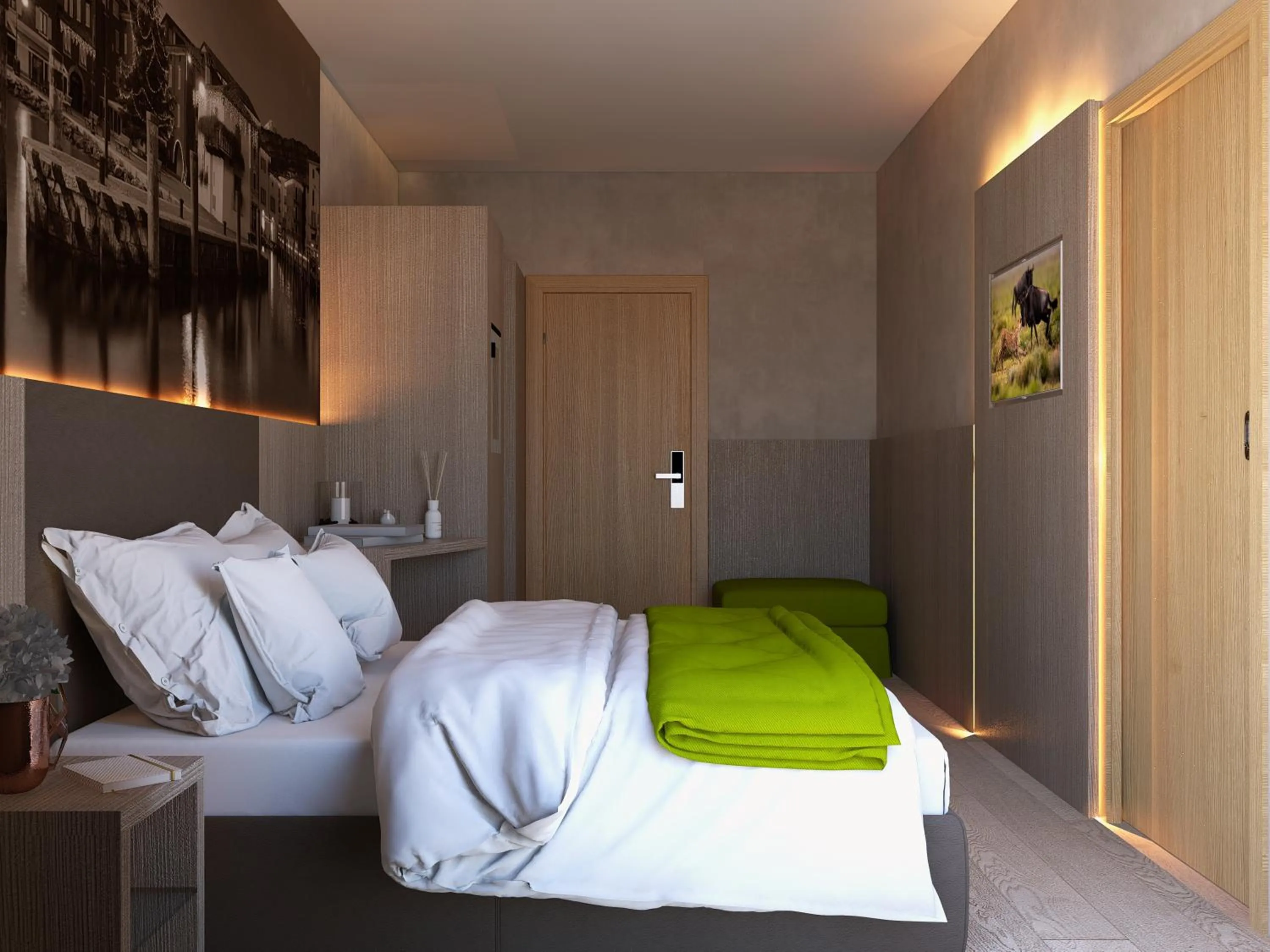 Bed in Hotel Garnì Villa Magnolia