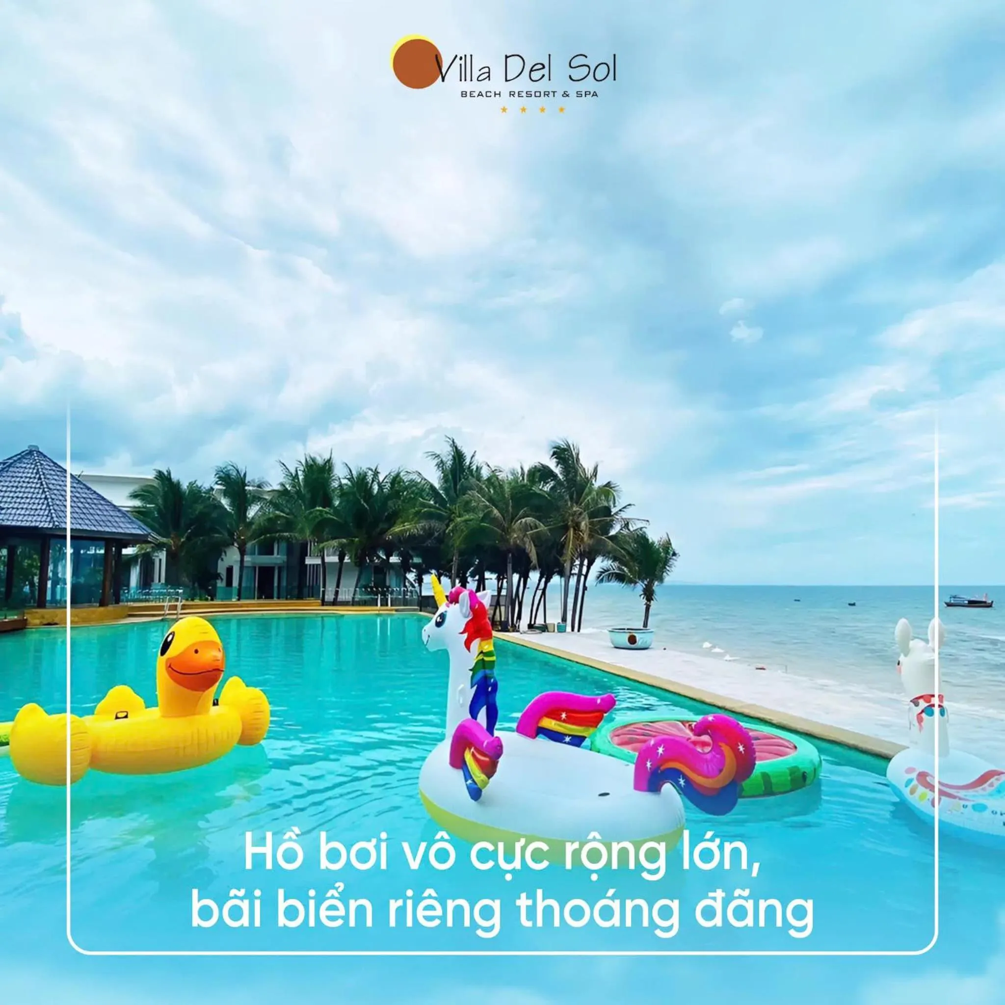 Pool view in Villa Del Sol Beach Resort & Spa