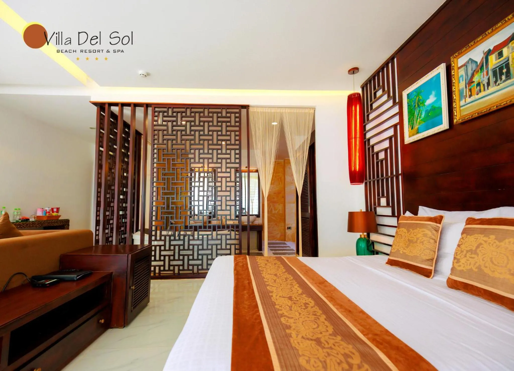 Property building, Bed in Villa Del Sol Beach Resort & Spa