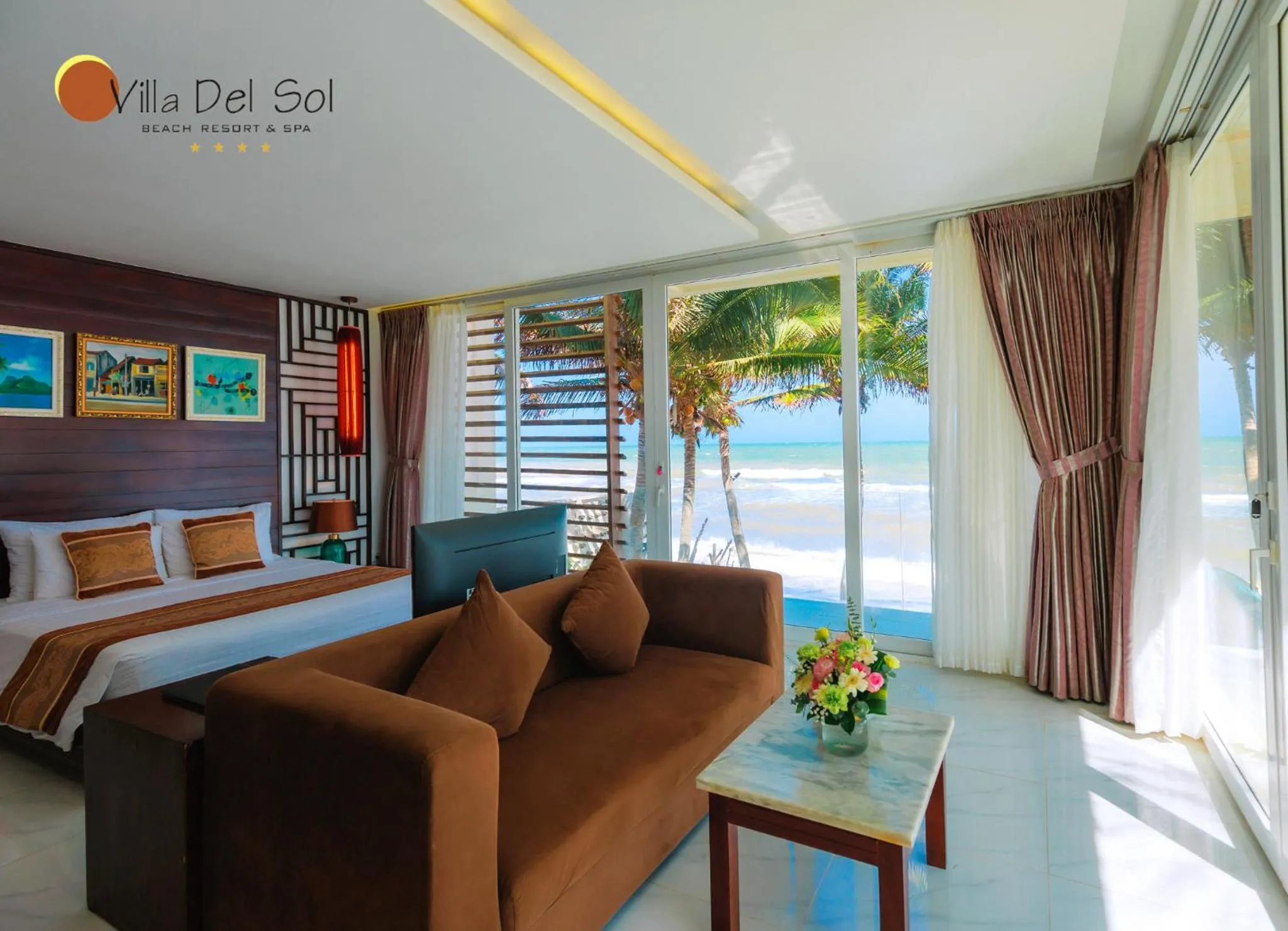Property building, Bed in Villa Del Sol Beach Resort & Spa