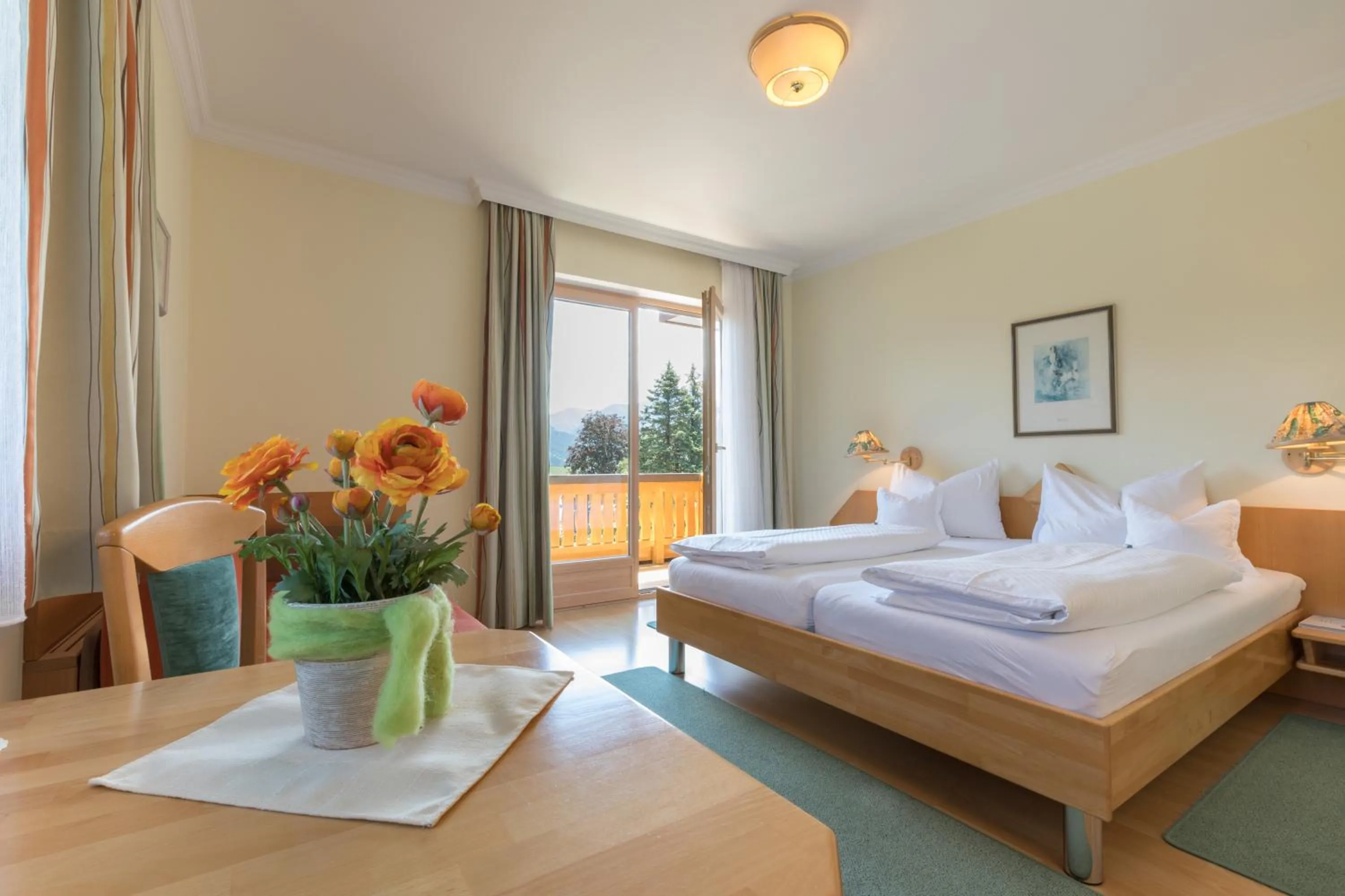 Photo of the whole room, Bed in Landhotel Häuserl im Wald