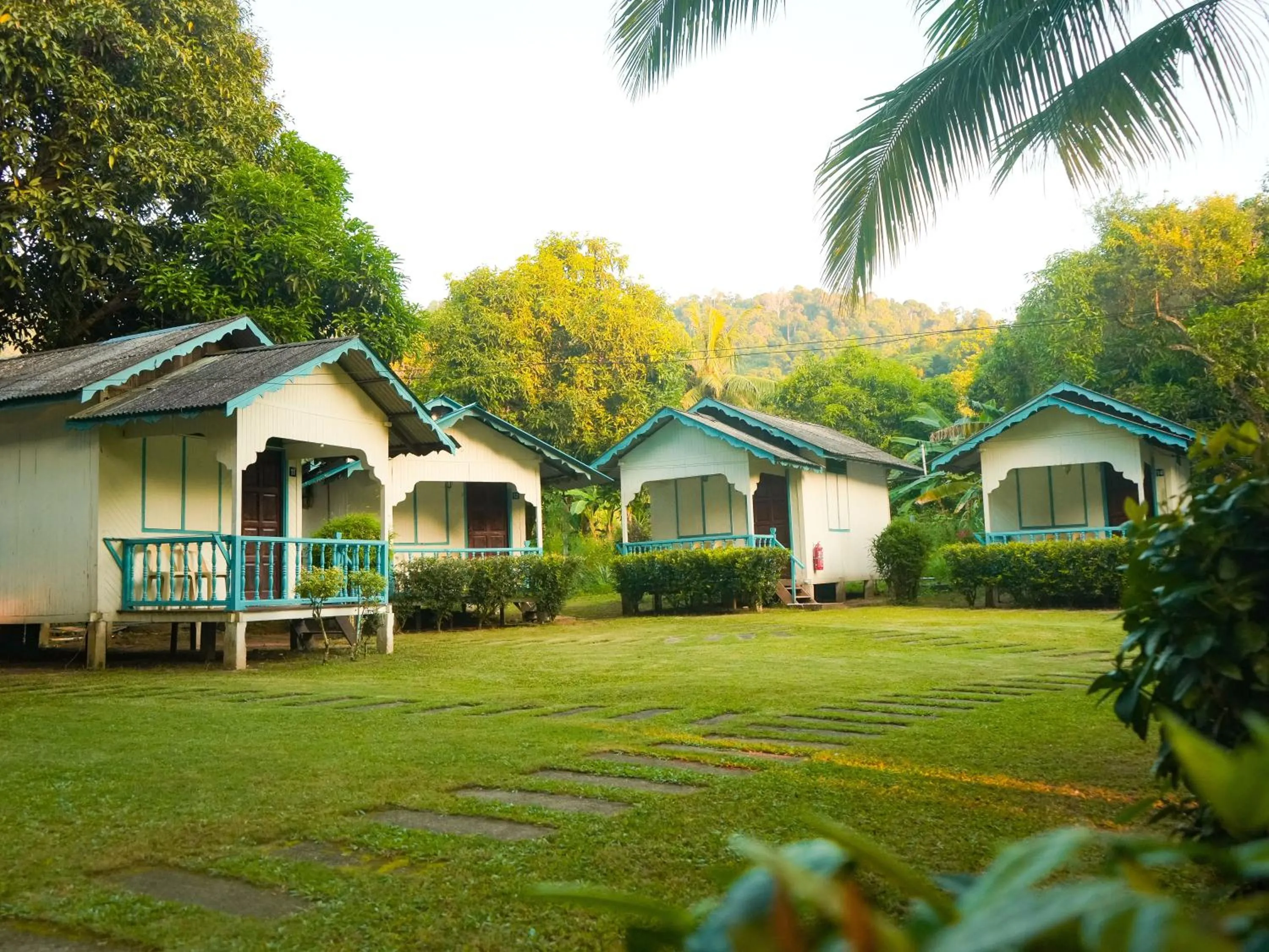 Garden view in Impian Inn