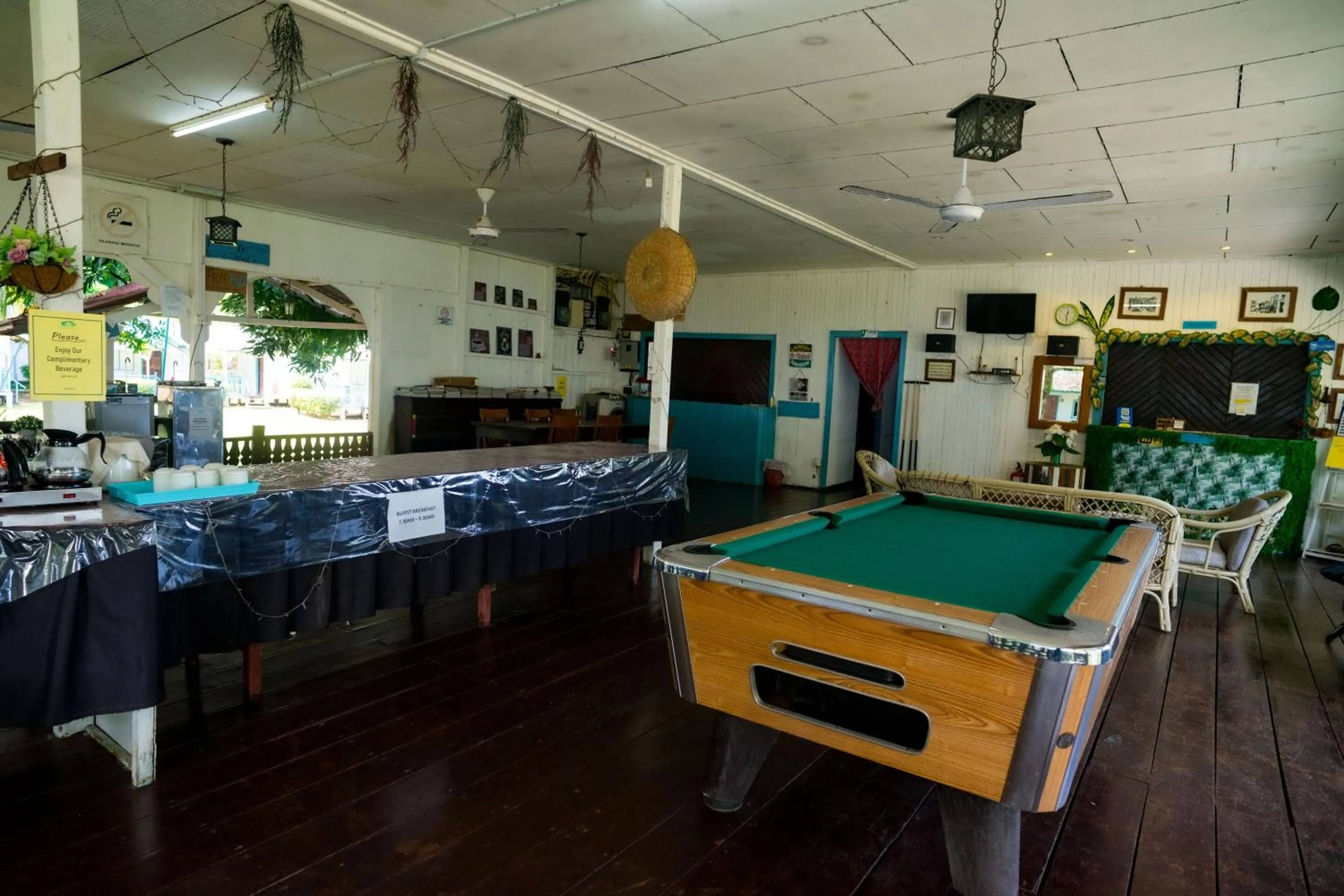 Dining area in Impian Inn