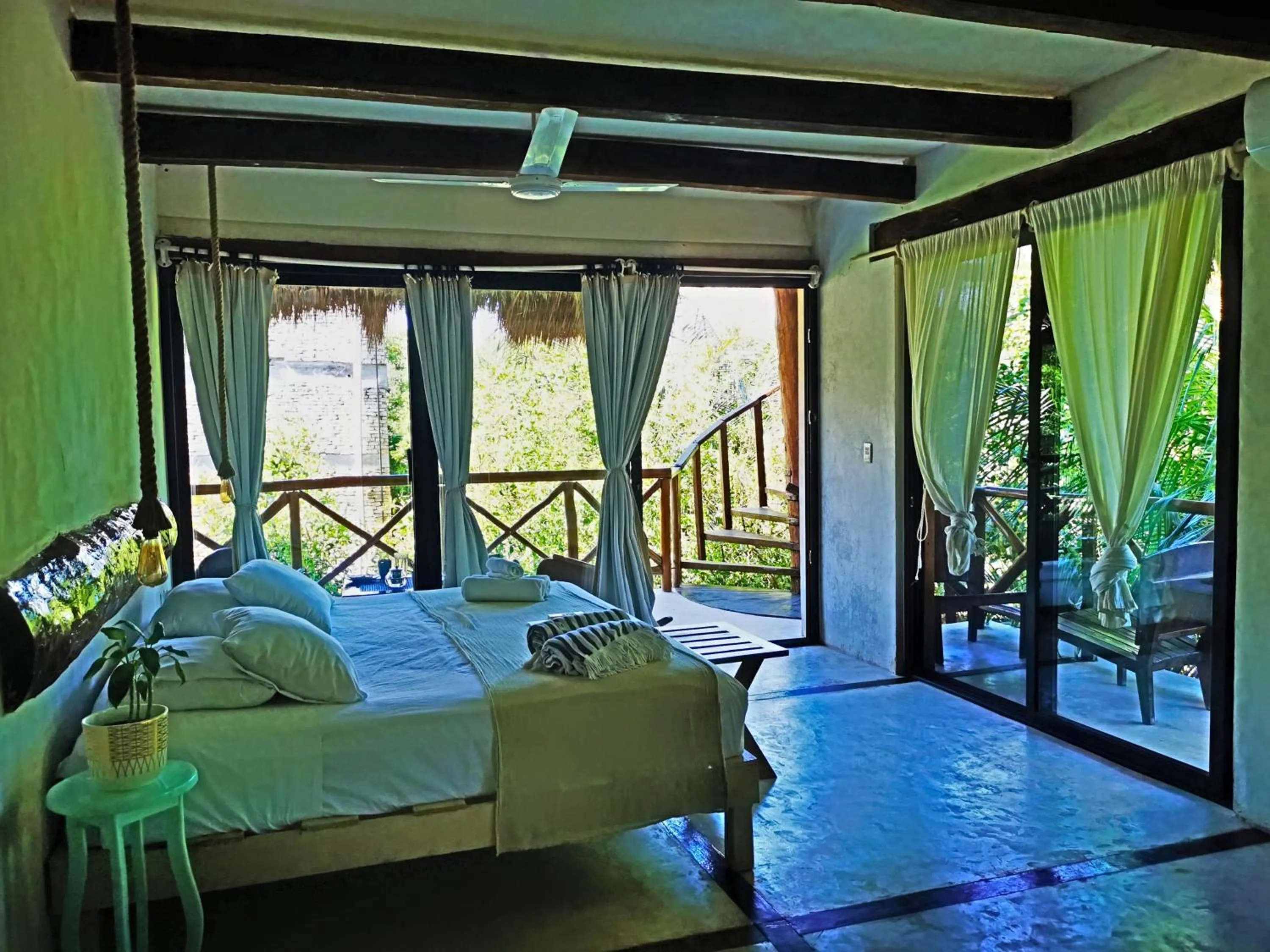 Photo of the whole room, Bed in La Casa de Mia Tulum
