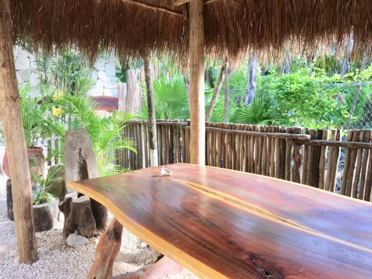 Dining area in La Casa de Mia Tulum
