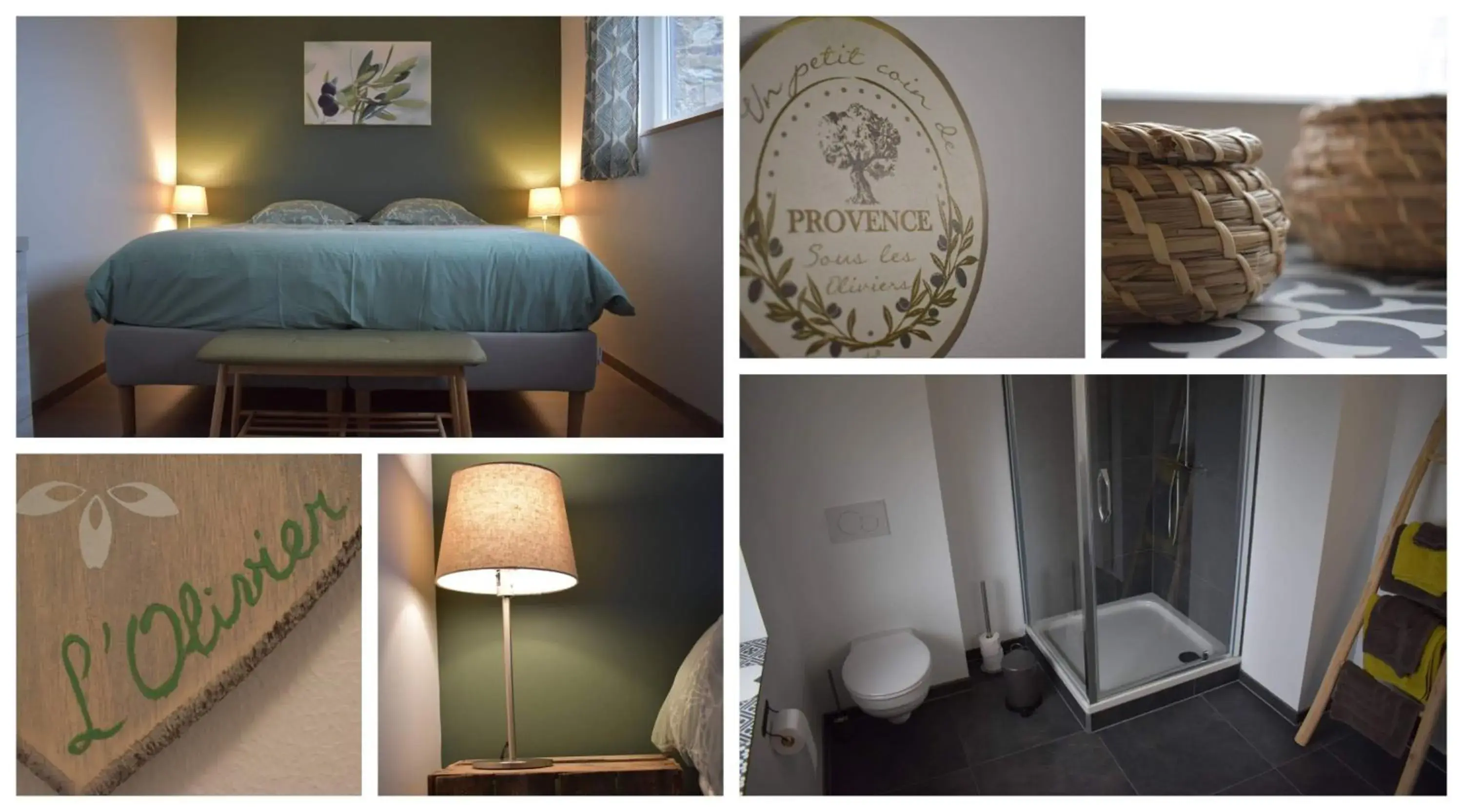 Double or Twin Room with Private External Bathroom - single occupancy in Au Mas de Mont Double or Twin Room with Private External Bathroom - single occupancy in Au Mas de Mont