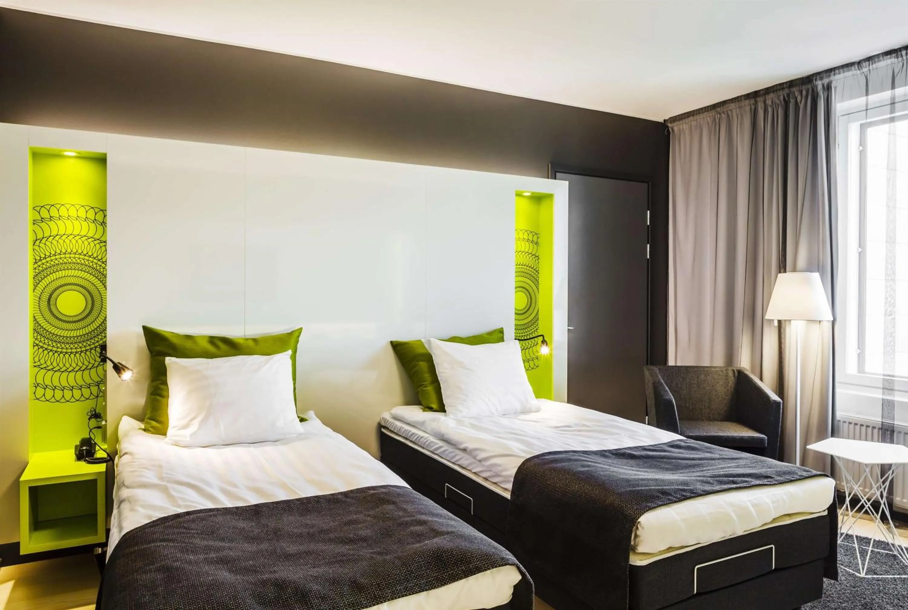 Photo of the whole room, Bed in Scandic Tampere Station