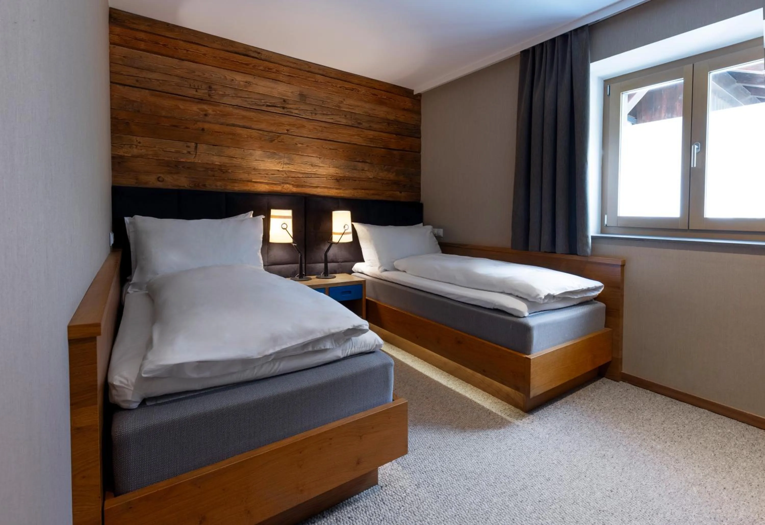 Bed in Valluga Hotel