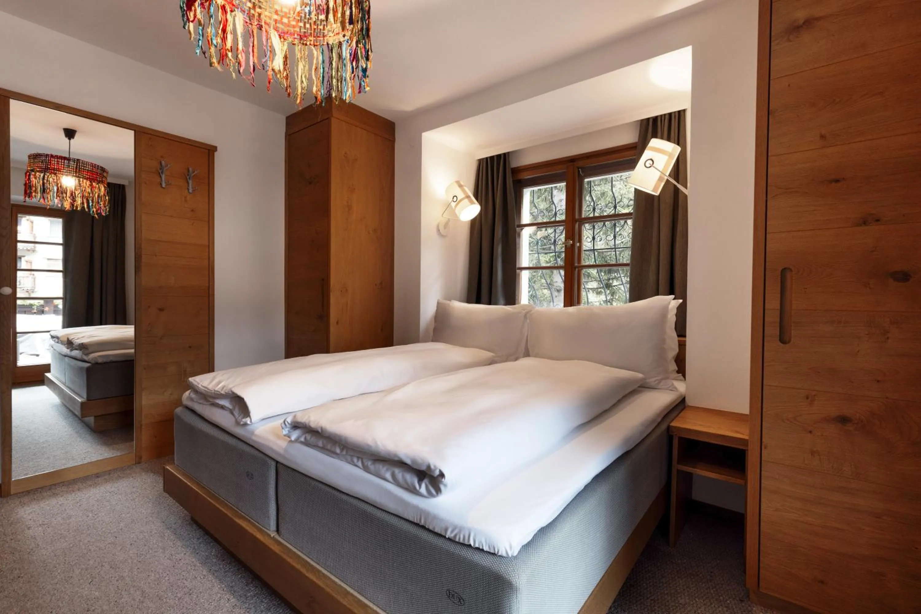 Bed in Valluga Hotel