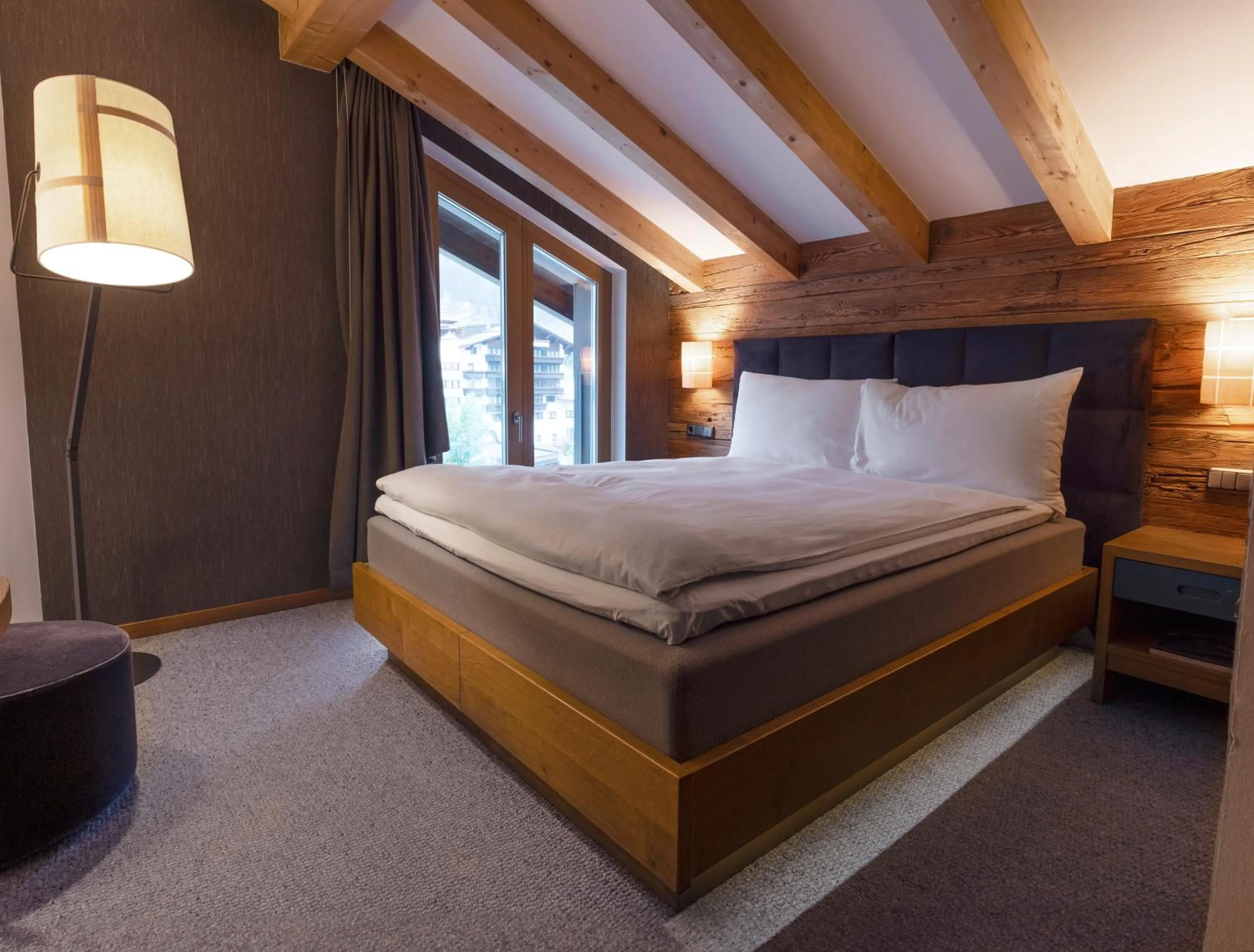 Bed in Valluga Hotel