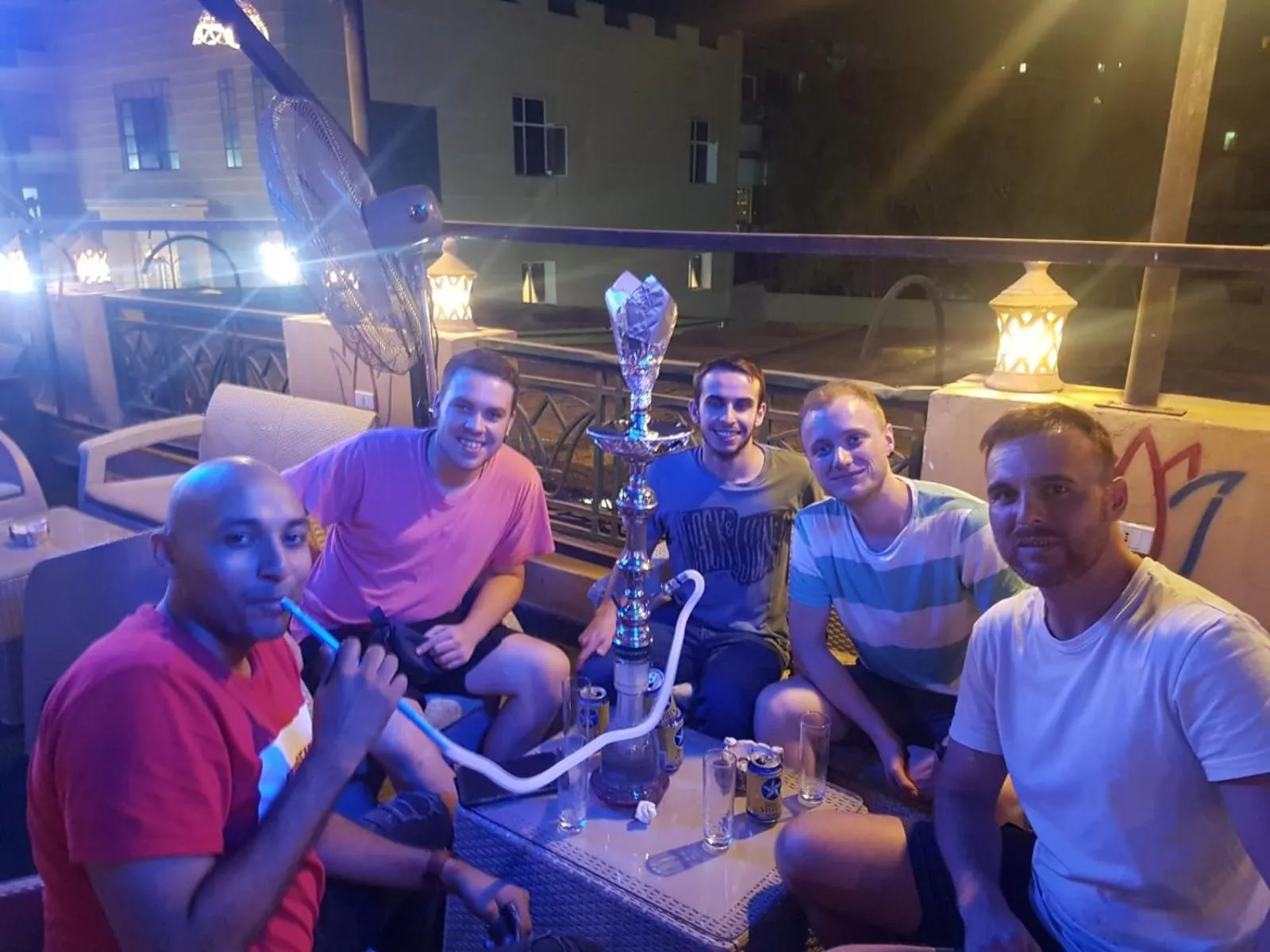 Night in H100 Pyramids View