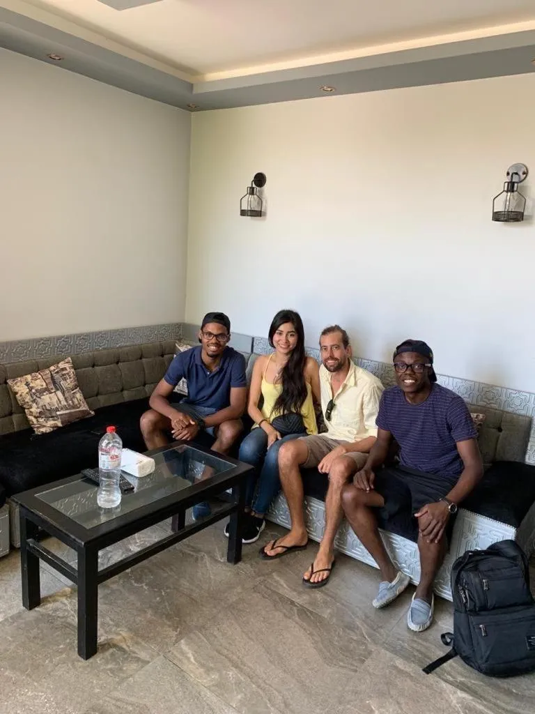 group of guests in H100 Pyramids View