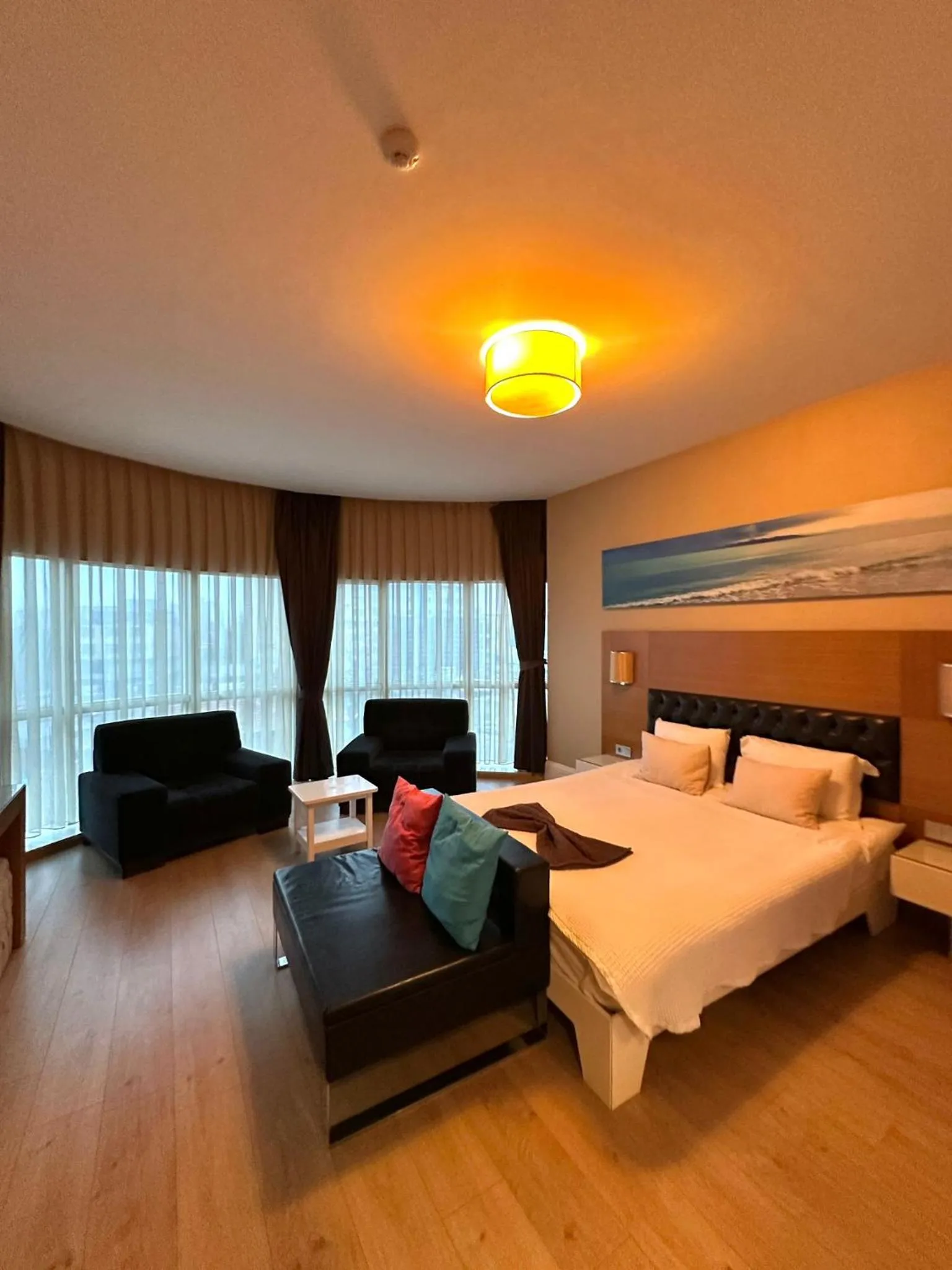 Living room, Bed in City Hotel Plovdiv