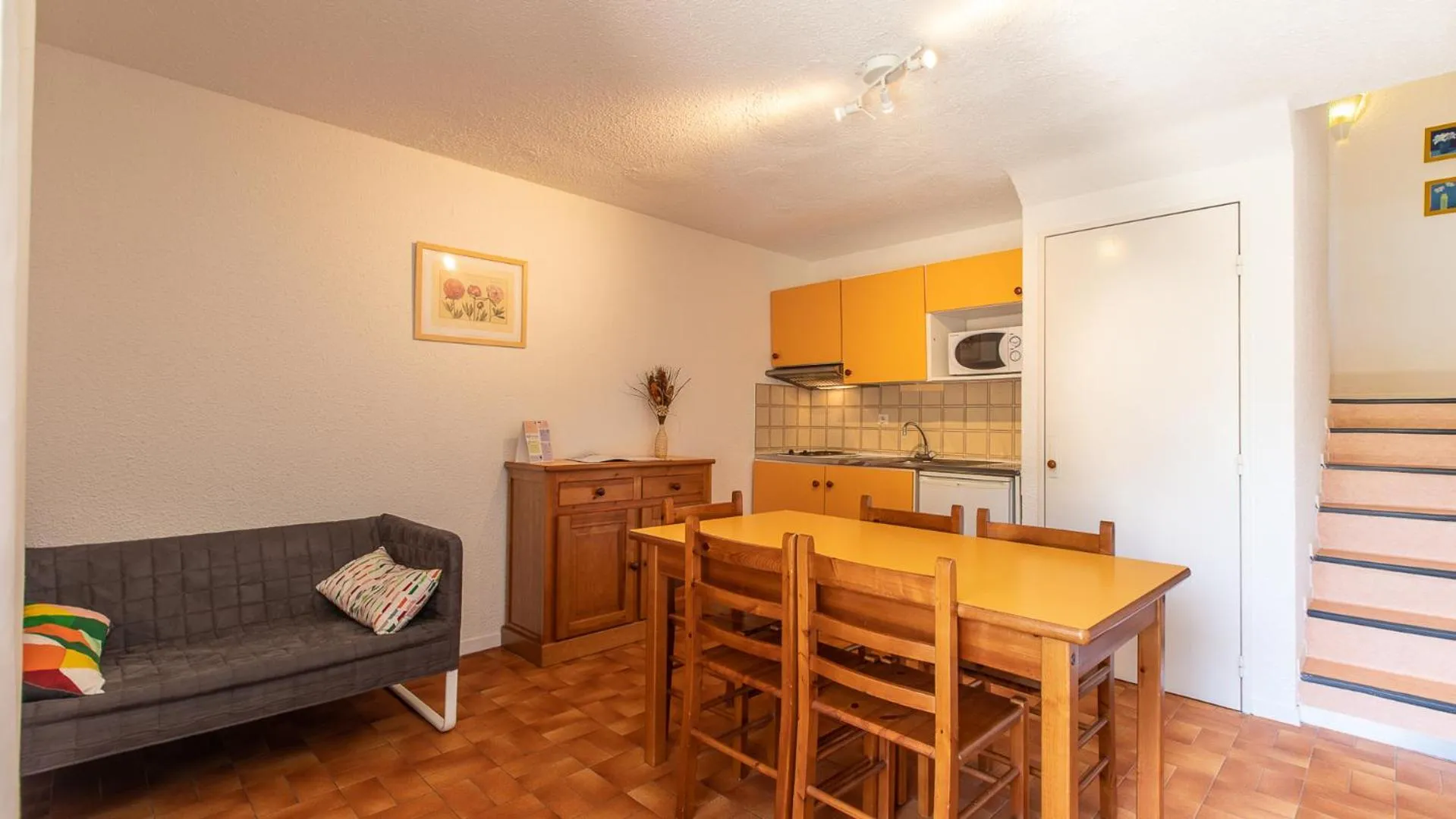 Kitchen or kitchenette in Vacancéole - Résidence Les Gorges Rouges