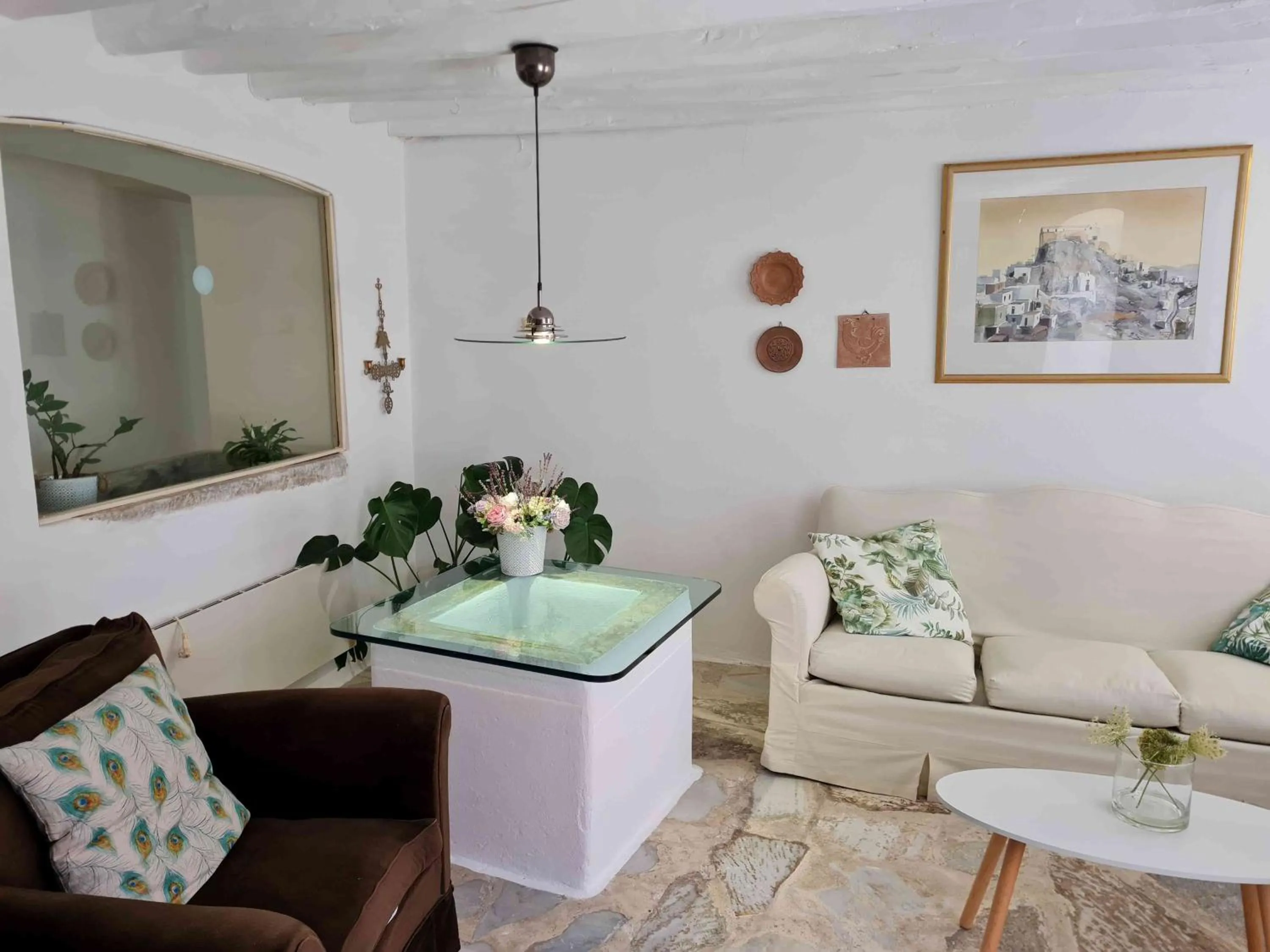 Living room in Hotel Omiros