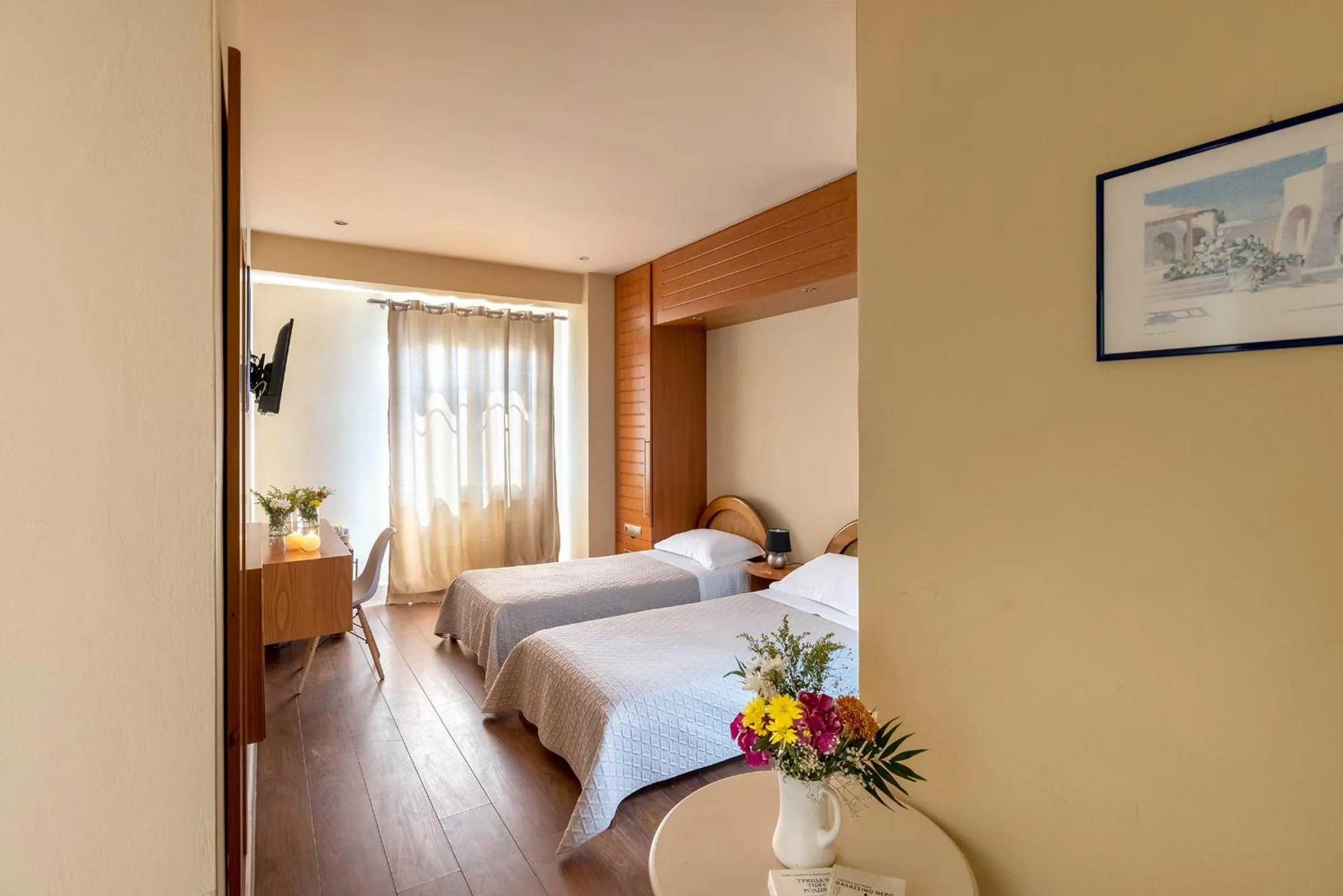 Bed in Hotel Palladion