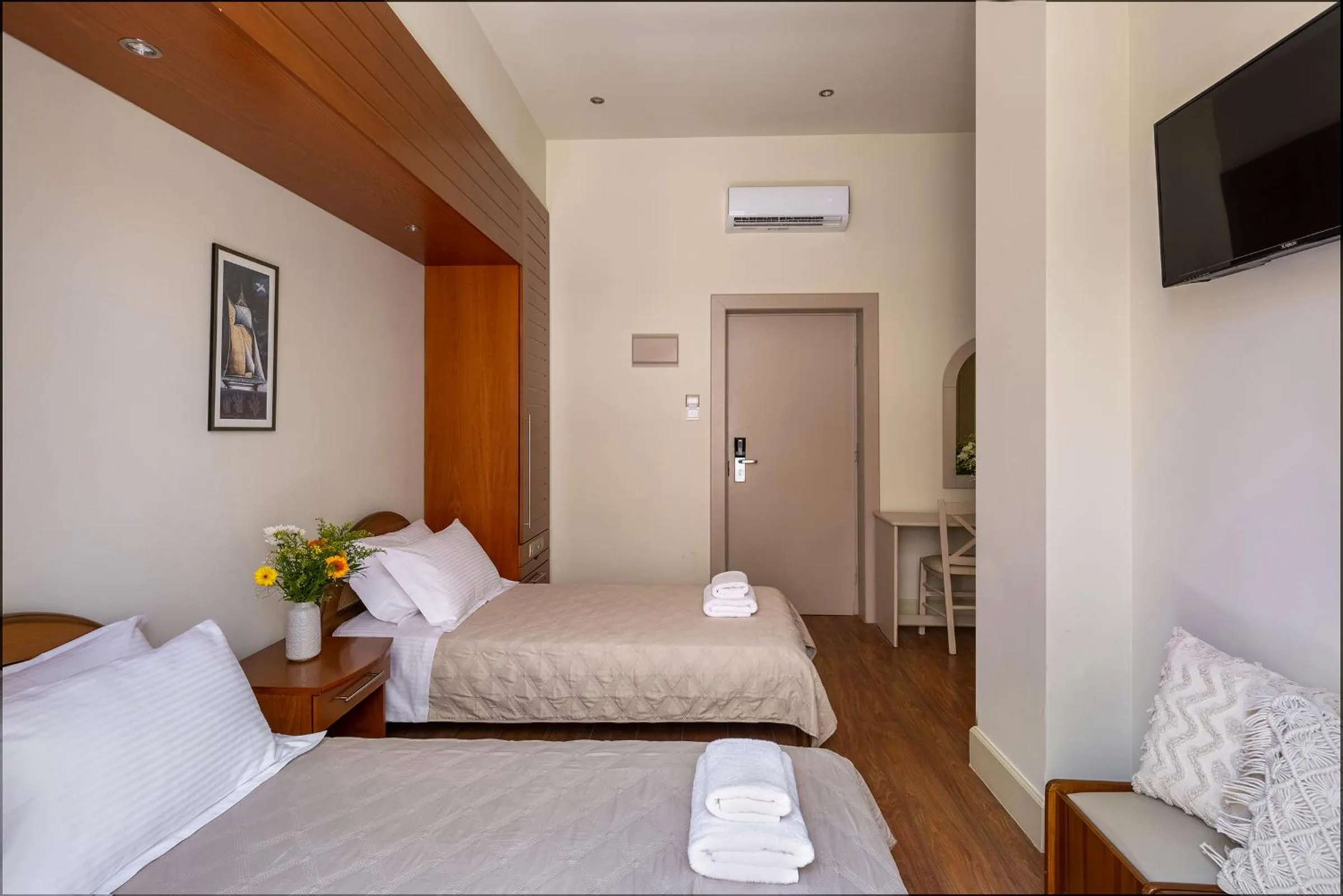 Bed in Hotel Palladion