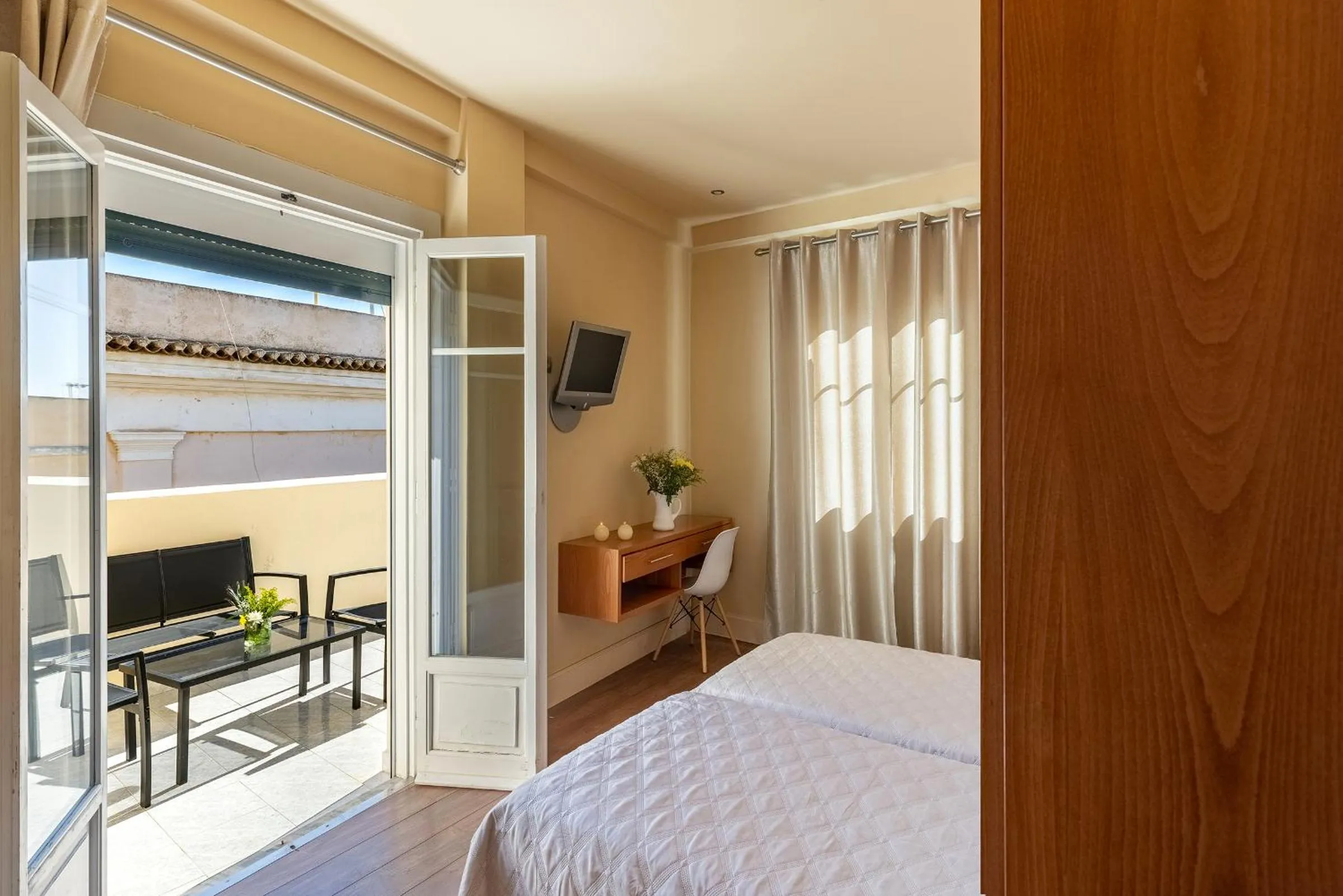 Bed in Hotel Palladion