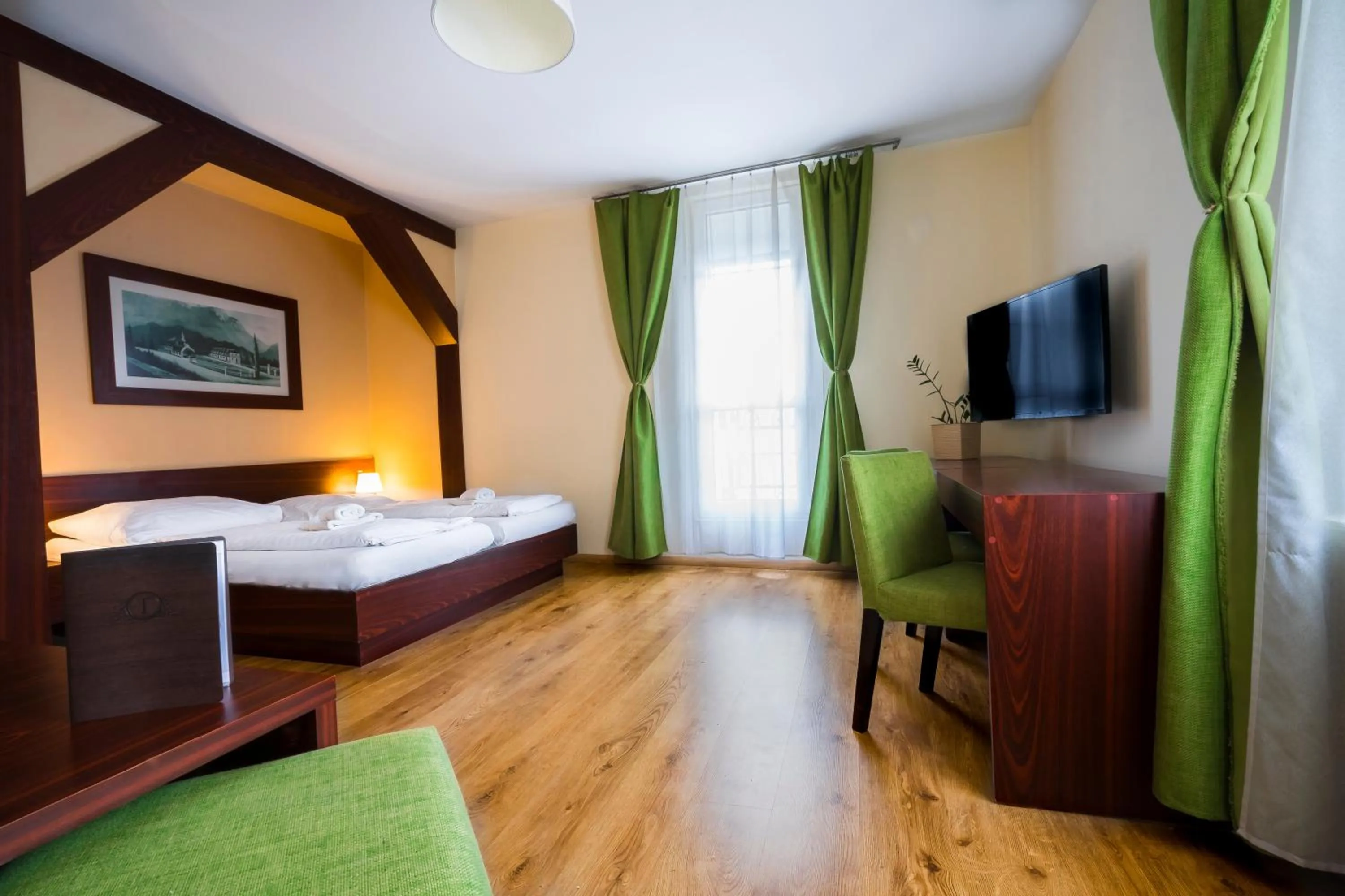 Living room, Bed in Penzión Talisman